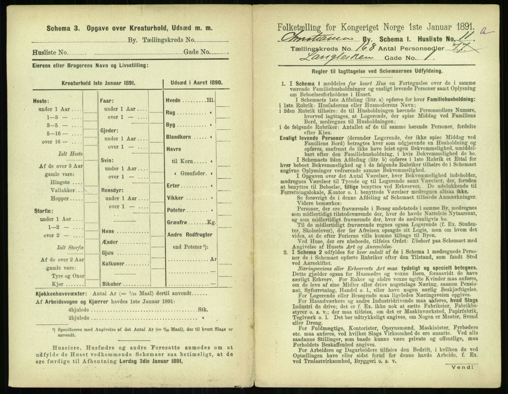 RA, 1891 census for 0301 Kristiania, 1891, p. 98068