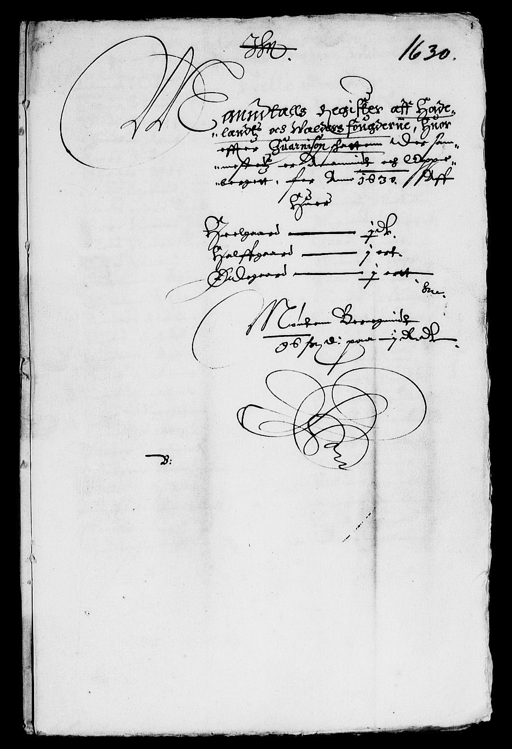 Rentekammeret inntil 1814, Reviderte regnskaper, Lensregnskaper, AV/RA-EA-5023/R/Rb/Rba/L0103: Akershus len, 1629-1631