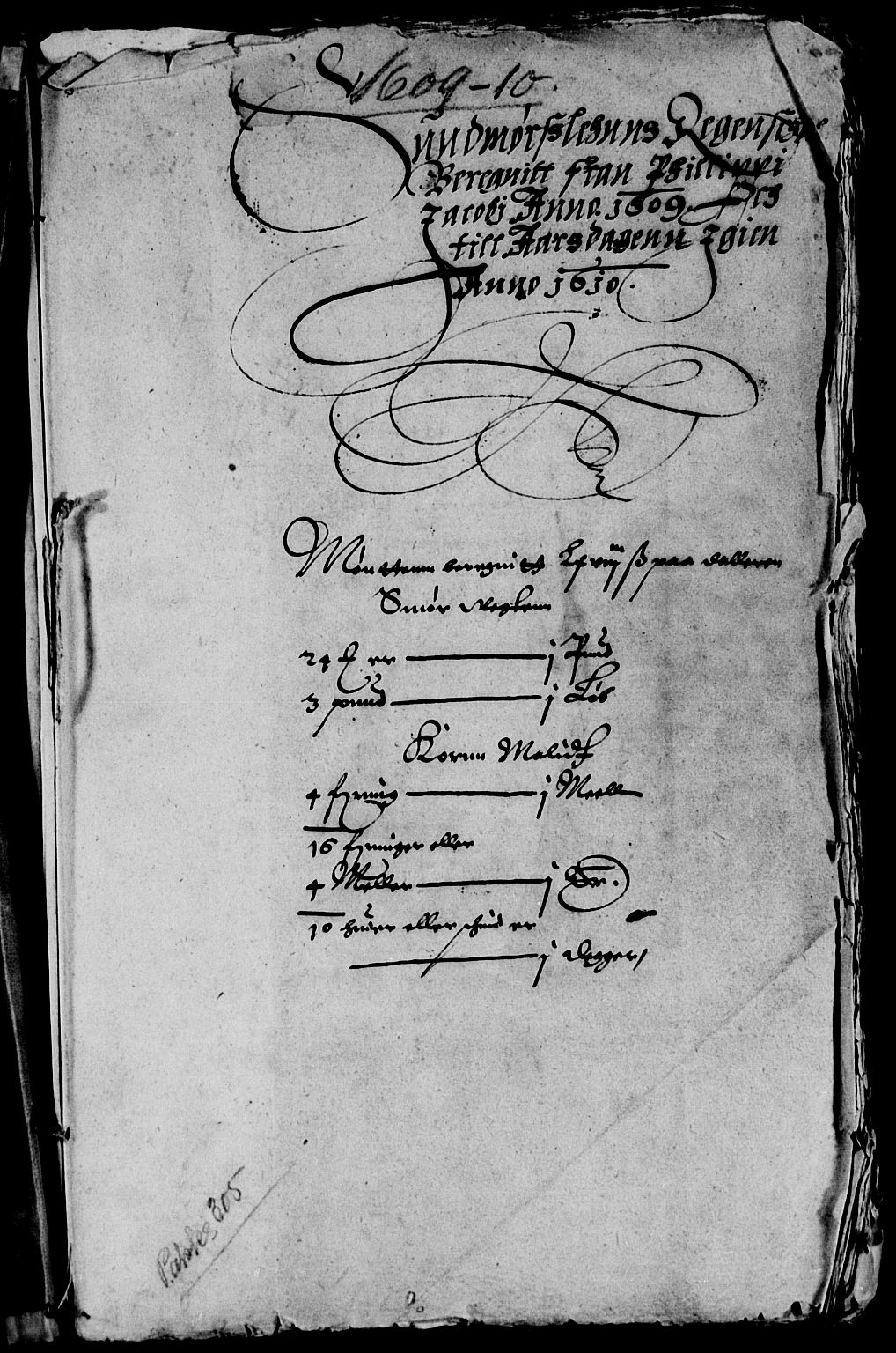 Rentekammeret inntil 1814, Reviderte regnskaper, Lensregnskaper, RA/EA-5023/R/Rb/Rbt/L0006: Bergenhus len, 1608-1611