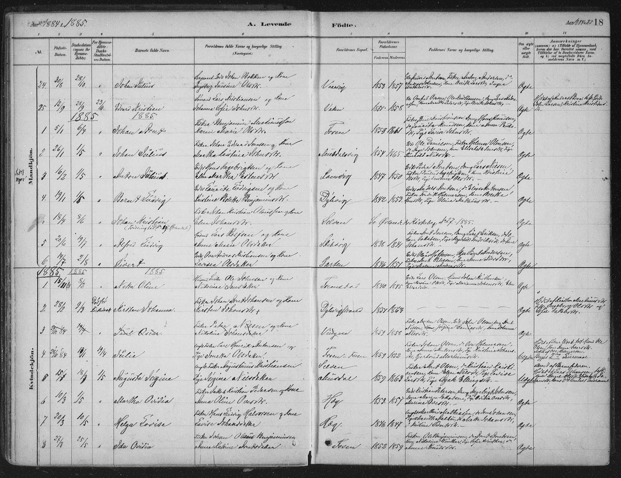 Ministerialprotokoller, klokkerbøker og fødselsregistre - Sør-Trøndelag, SAT/A-1456/662/L0755: Parish register (official) no. 662A01, 1879-1905, p. 18