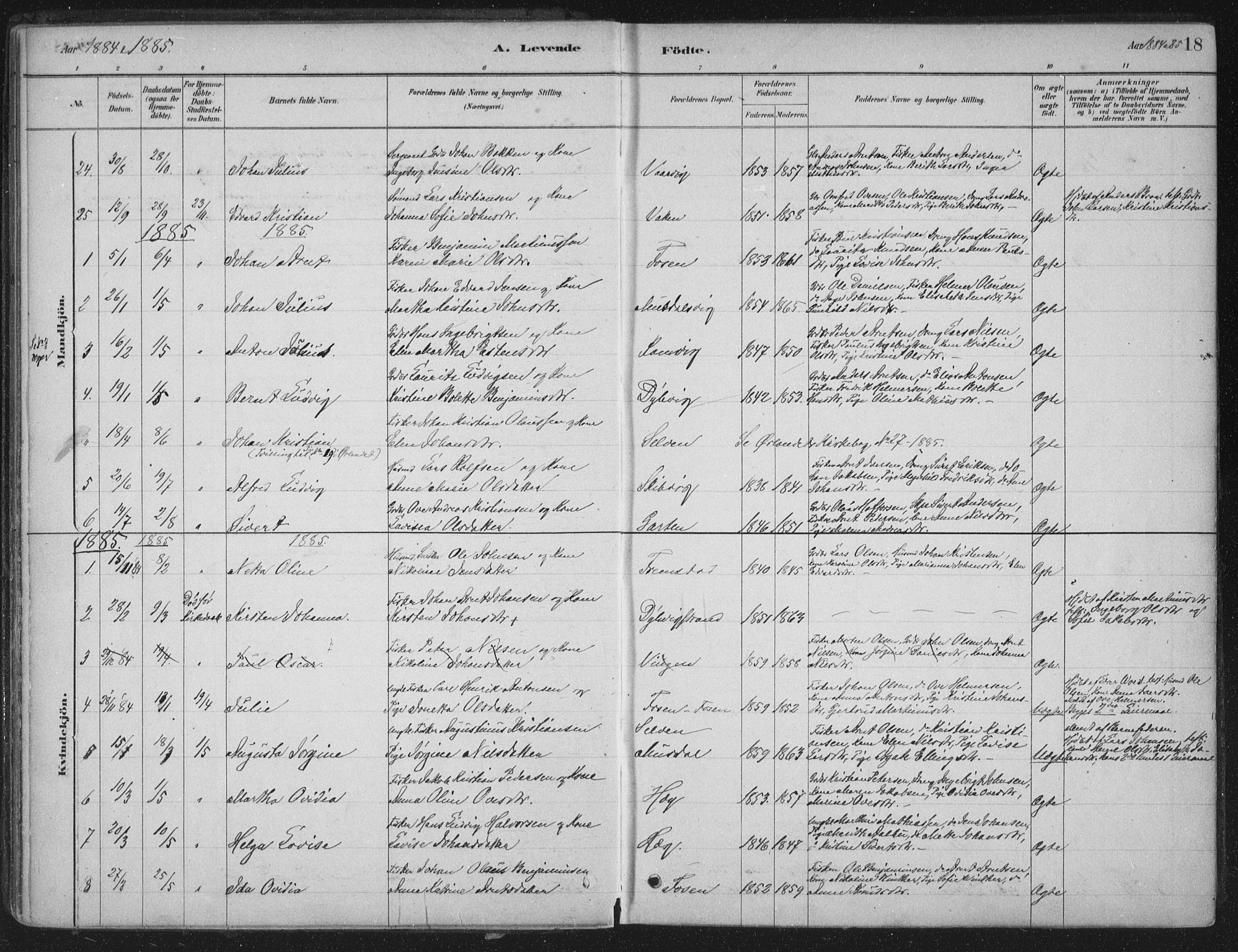 Ministerialprotokoller, klokkerbøker og fødselsregistre - Sør-Trøndelag, AV/SAT-A-1456/662/L0755: Parish register (official) no. 662A01, 1879-1905, p. 18