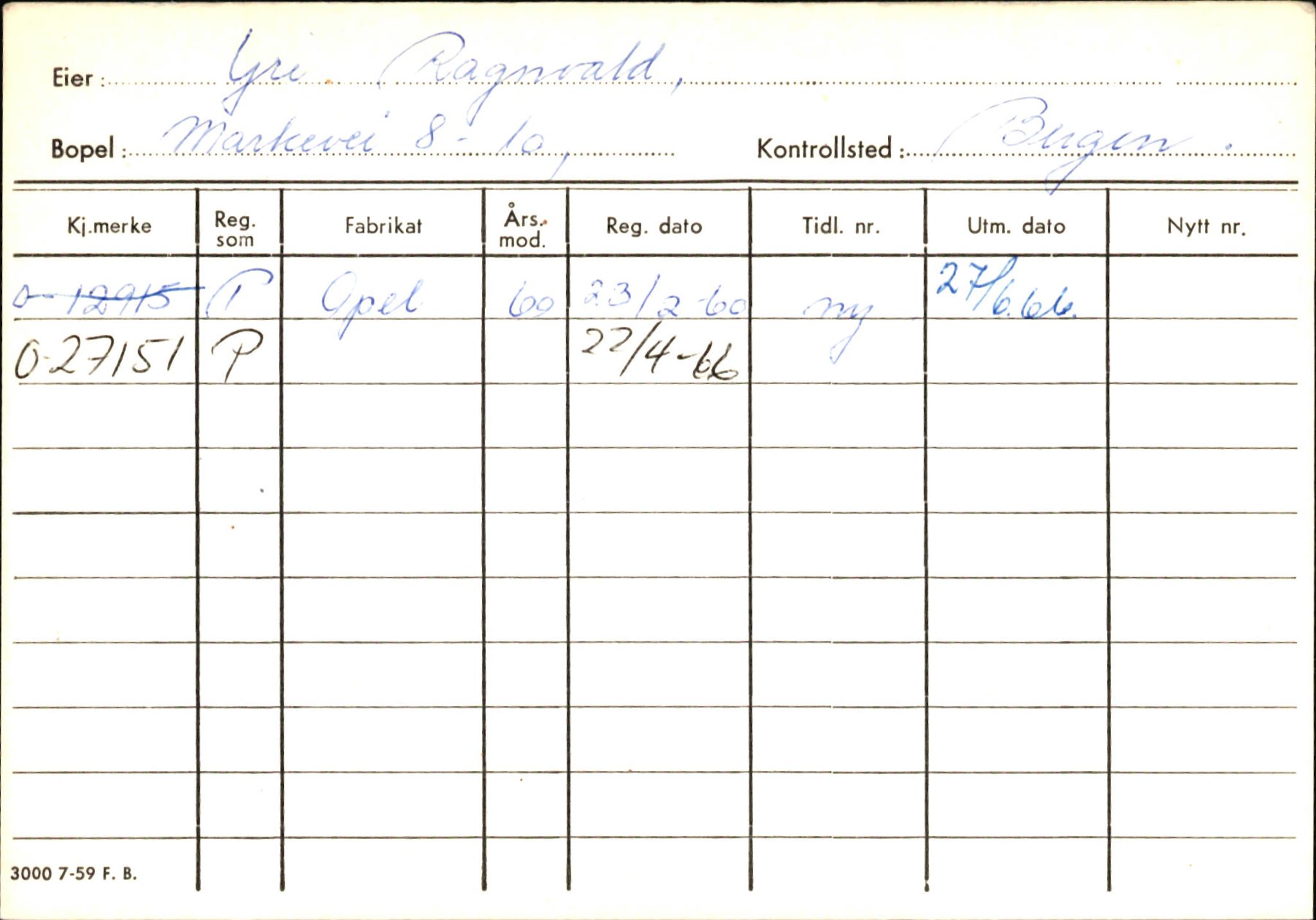 Statens vegvesen, Hordaland vegkontor, AV/SAB-A-5201/2/Hb/L0037: O-eierkort W-P, 1920-1971, p. 940