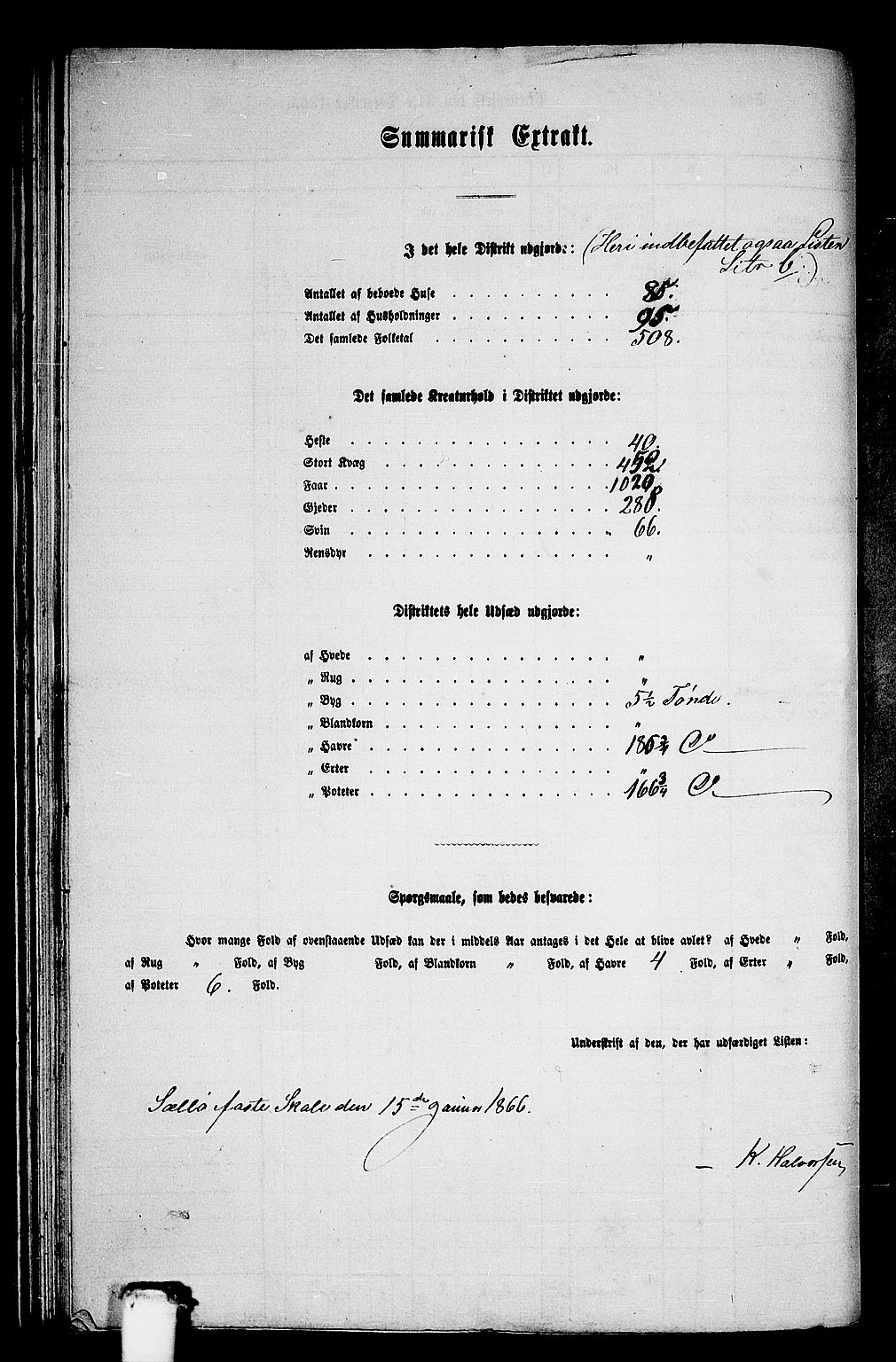 RA, 1865 census for Selje, 1865, p. 76