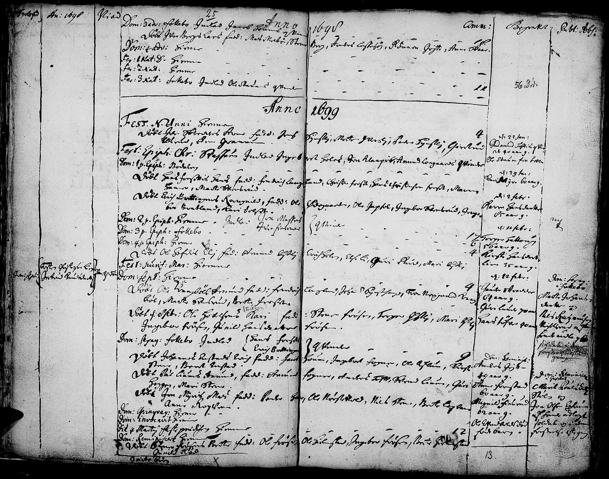 Gausdal prestekontor, SAH/PREST-090/H/Ha/Haa/L0001: Parish register (official) no. 1, 1693-1728, p. 25