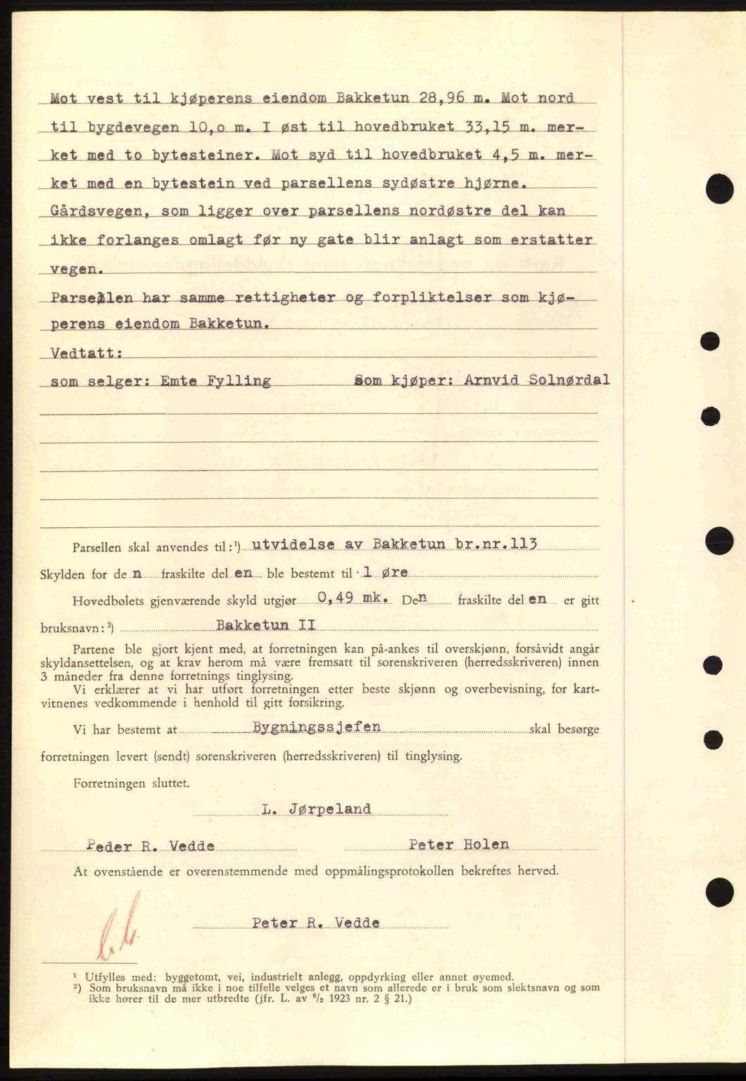 Nordre Sunnmøre sorenskriveri, AV/SAT-A-0006/1/2/2C/2Ca: Mortgage book no. A15, 1942-1943, Diary no: : 97/1943