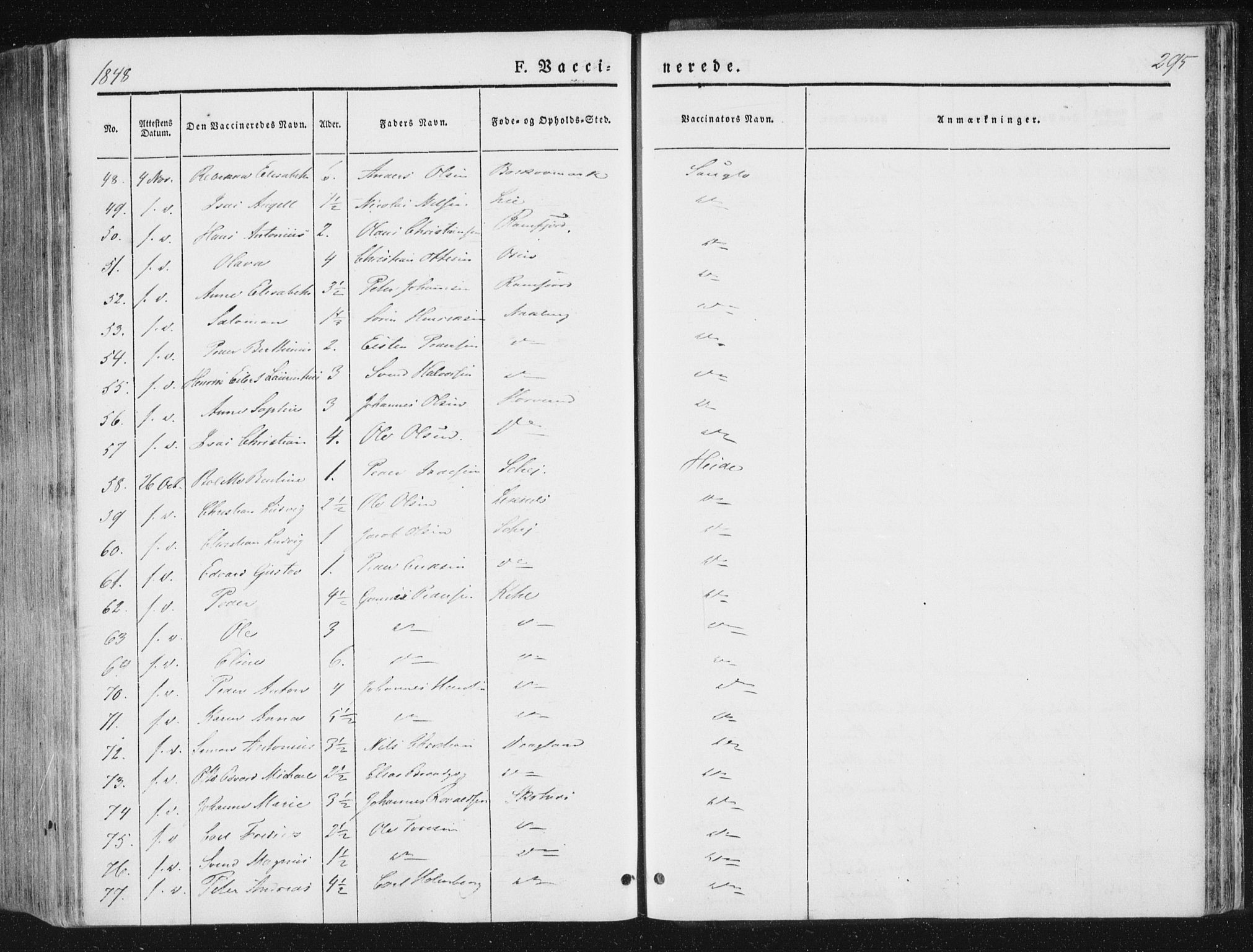 Ministerialprotokoller, klokkerbøker og fødselsregistre - Nord-Trøndelag, SAT/A-1458/780/L0640: Parish register (official) no. 780A05, 1845-1856, p. 295