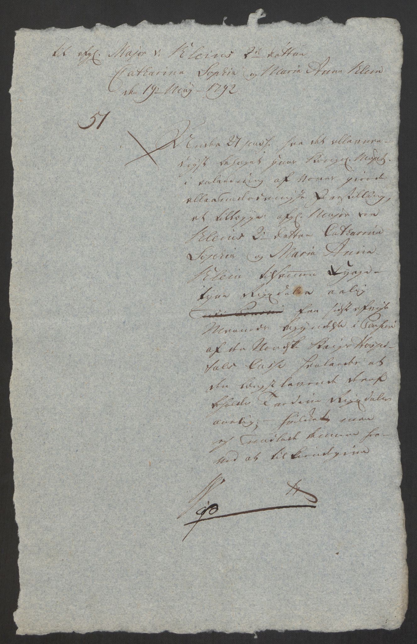 Forsvaret, Den norske kvesthuskasse/krigshospitalkasse, AV/RA-RAFA-1887/F/Fa/L0008: Konsepter, 1790-1793, p. 820
