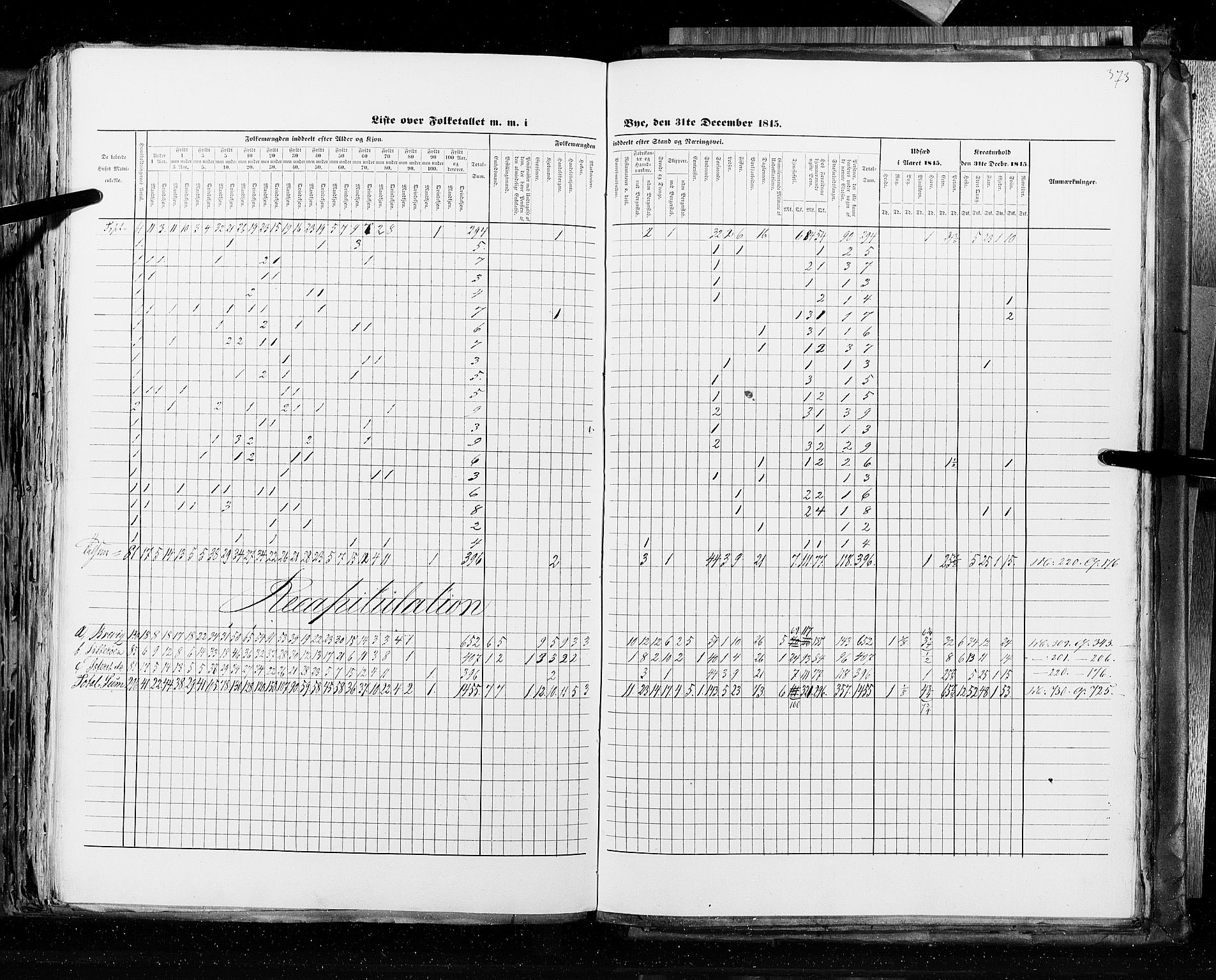 RA, Census 1845, vol. 10: Cities, 1845, p. 373