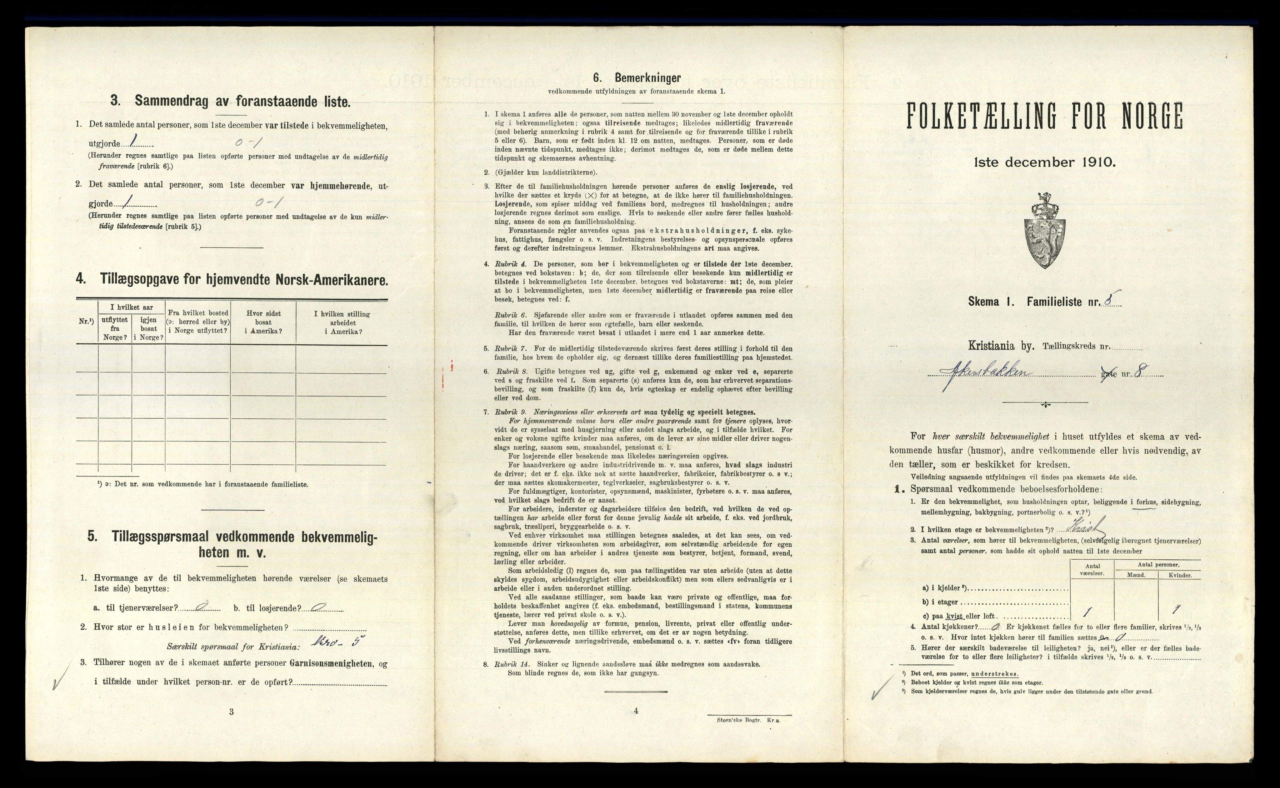 RA, 1910 census for Kristiania, 1910, p. 1777