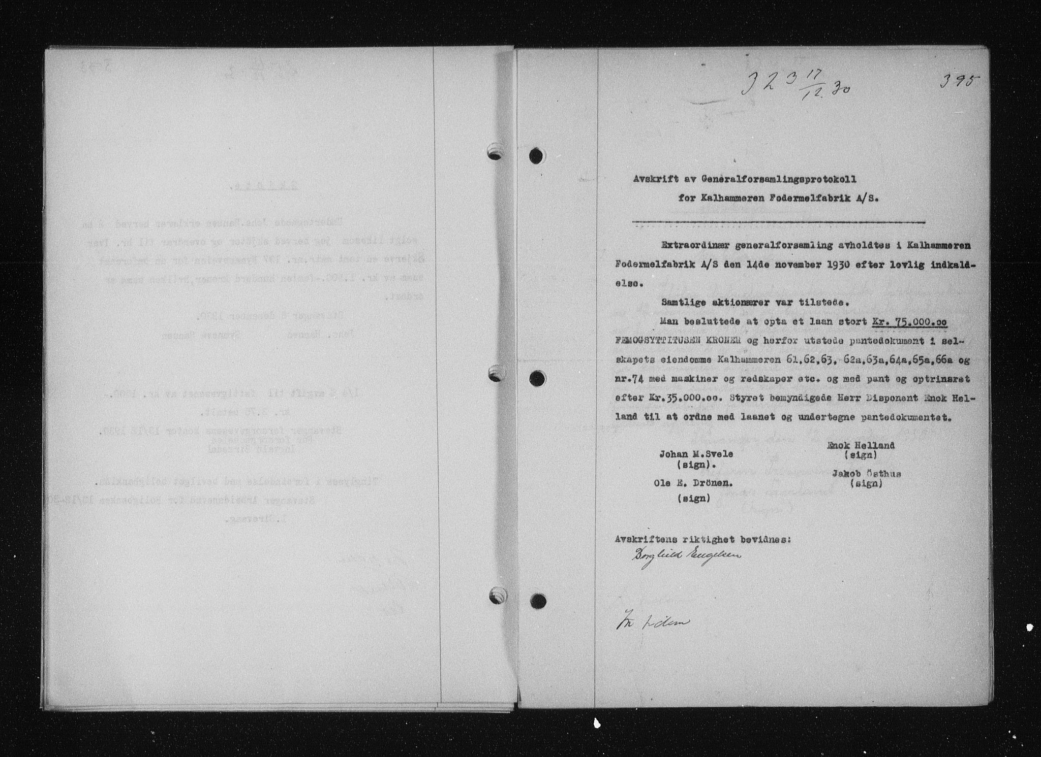 Stavanger byfogd, SAST/A-101408/001/4/41/410/410BB/L0058: Mortgage book no. 48, 1930-1931, Deed date: 17.12.1930