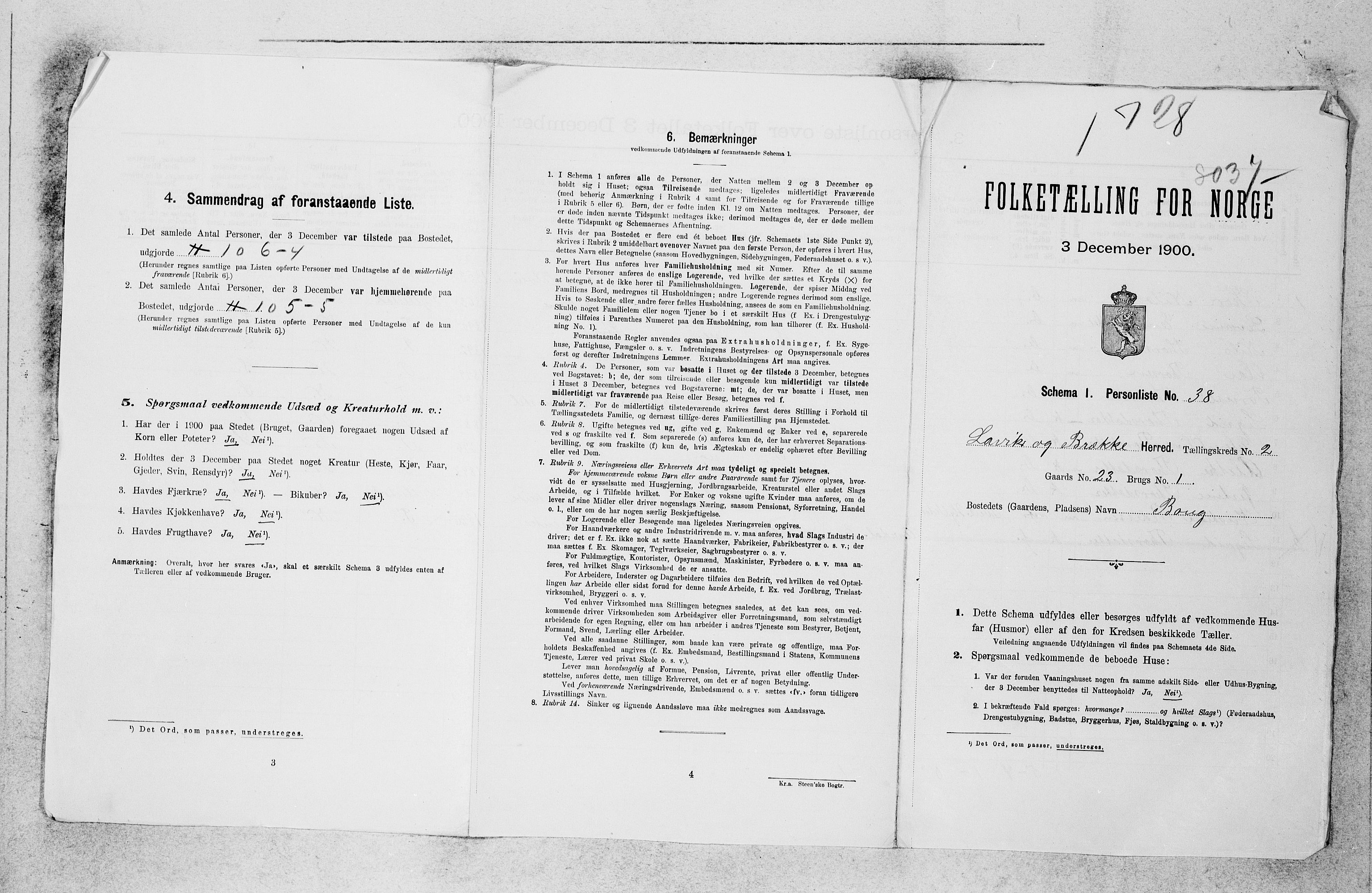 SAB, 1900 census for Lavik og Brekke, 1900, p. 33