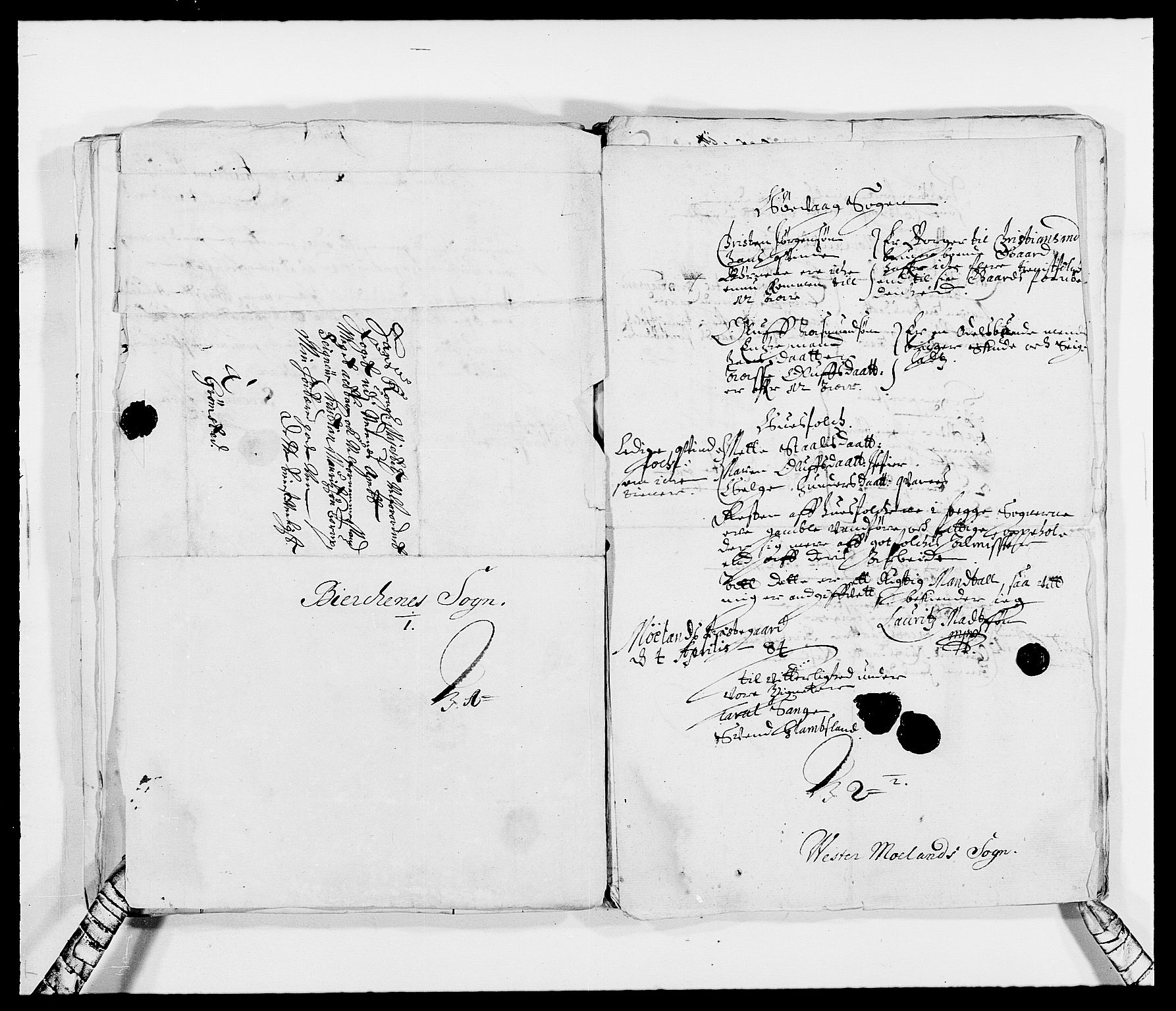 Rentekammeret inntil 1814, Reviderte regnskaper, Fogderegnskap, AV/RA-EA-4092/R39/L2308: Fogderegnskap Nedenes, 1684-1689, p. 88
