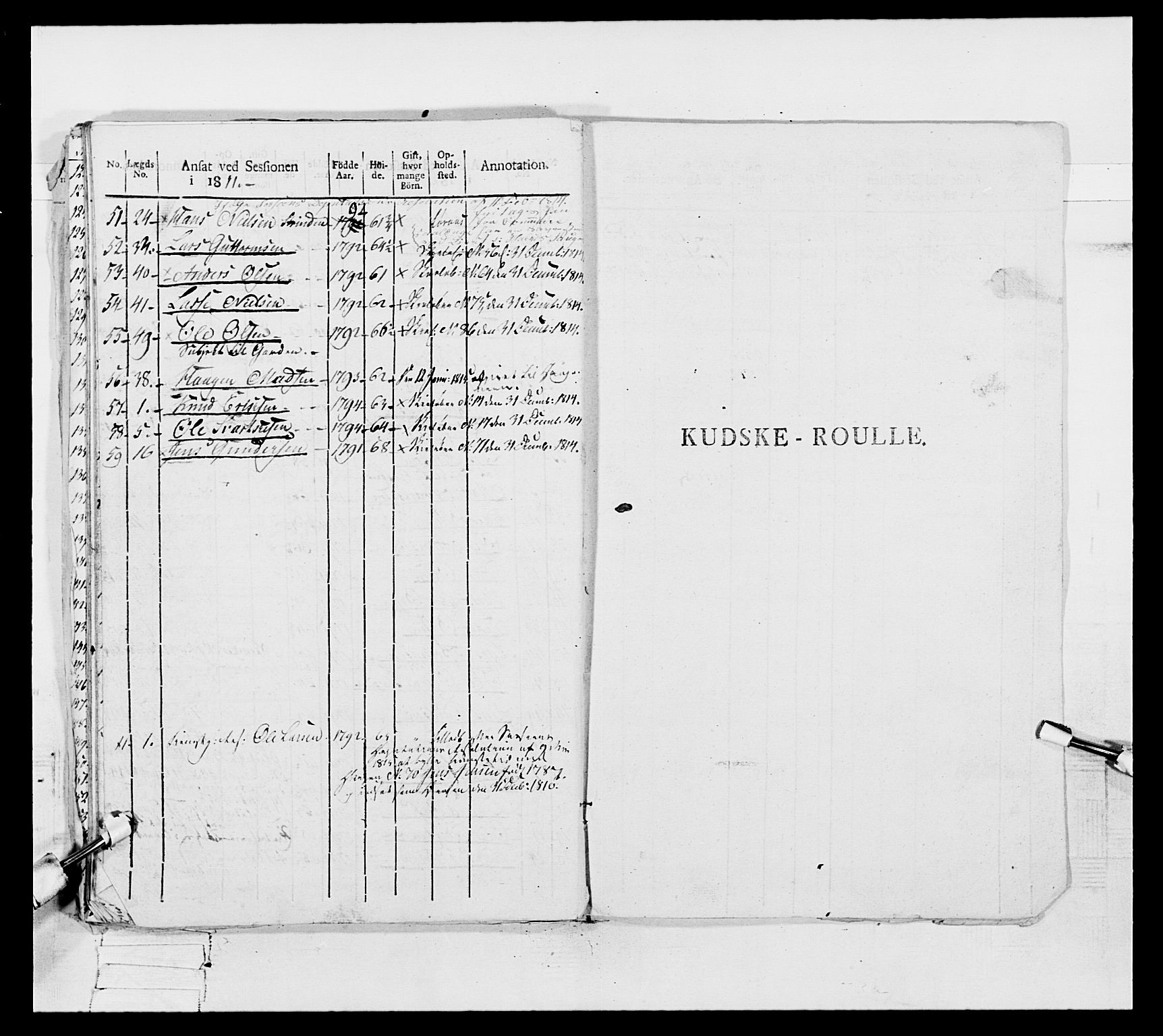 Generalitets- og kommissariatskollegiet, Det kongelige norske kommissariatskollegium, AV/RA-EA-5420/E/Eh/L0075c: 1. Trondheimske nasjonale infanteriregiment, 1811, p. 48