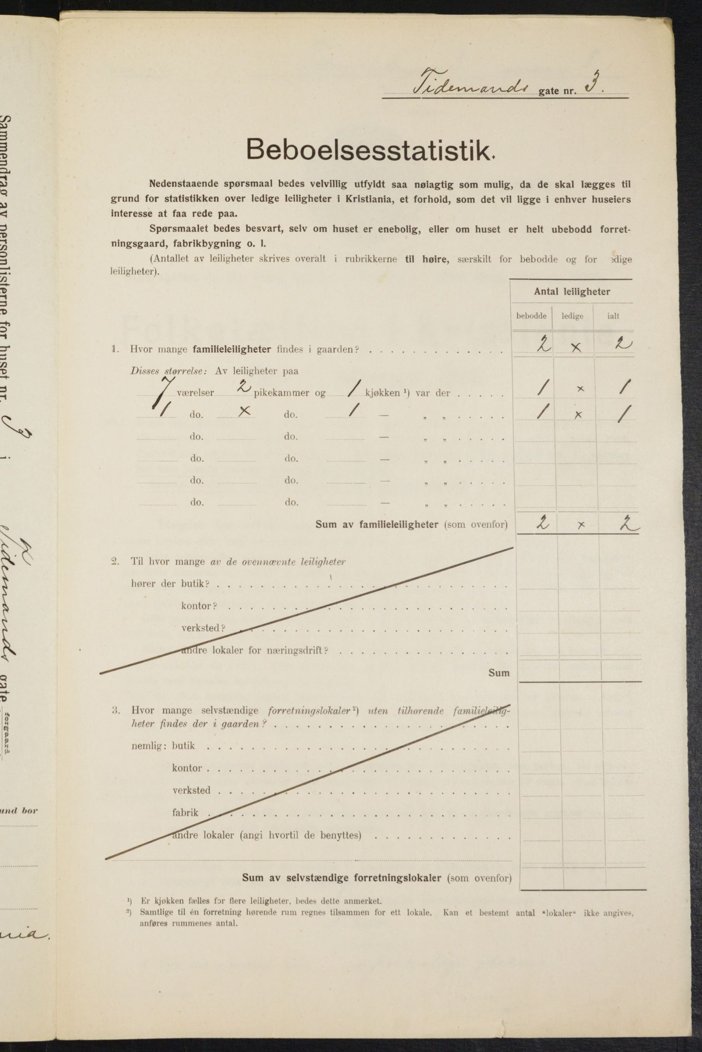 OBA, Municipal Census 1914 for Kristiania, 1914, p. 112255