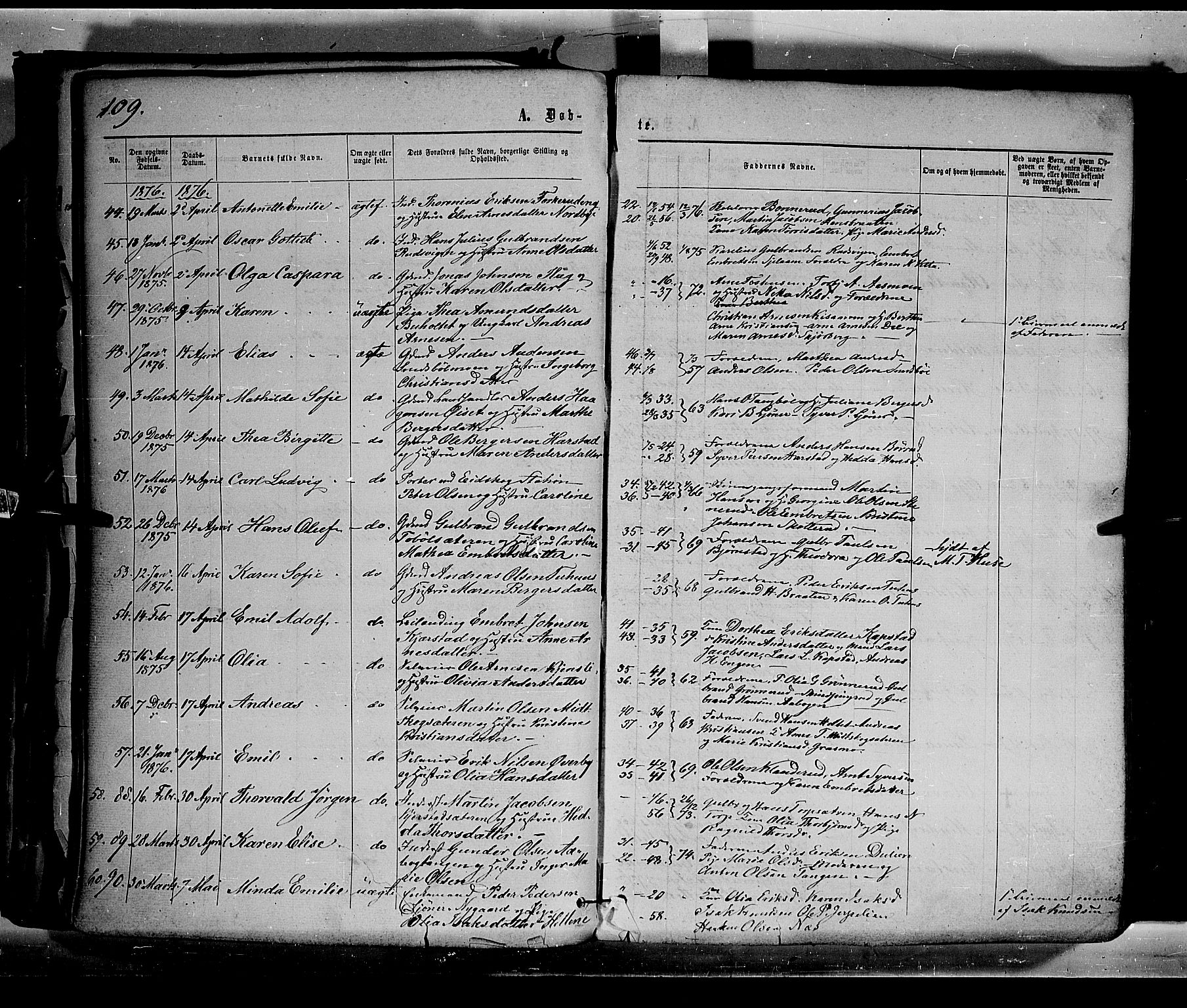 Eidskog prestekontor, AV/SAH-PREST-026/H/Ha/Haa/L0002: Parish register (official) no. 2, 1867-1878, p. 109