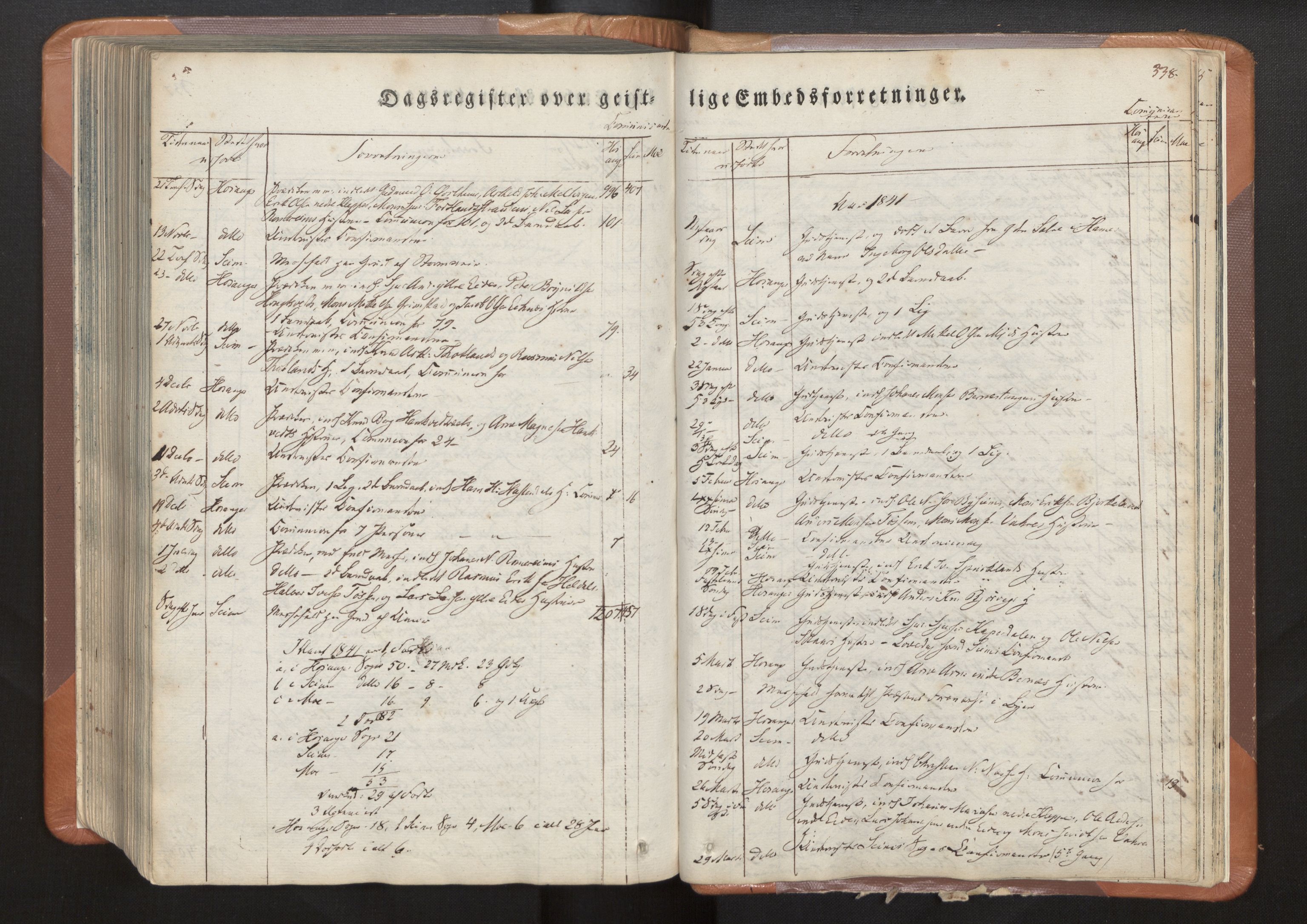 Hosanger sokneprestembete, SAB/A-75801/H/Haa: Parish register (official) no. A 7, 1835-1848, p. 338