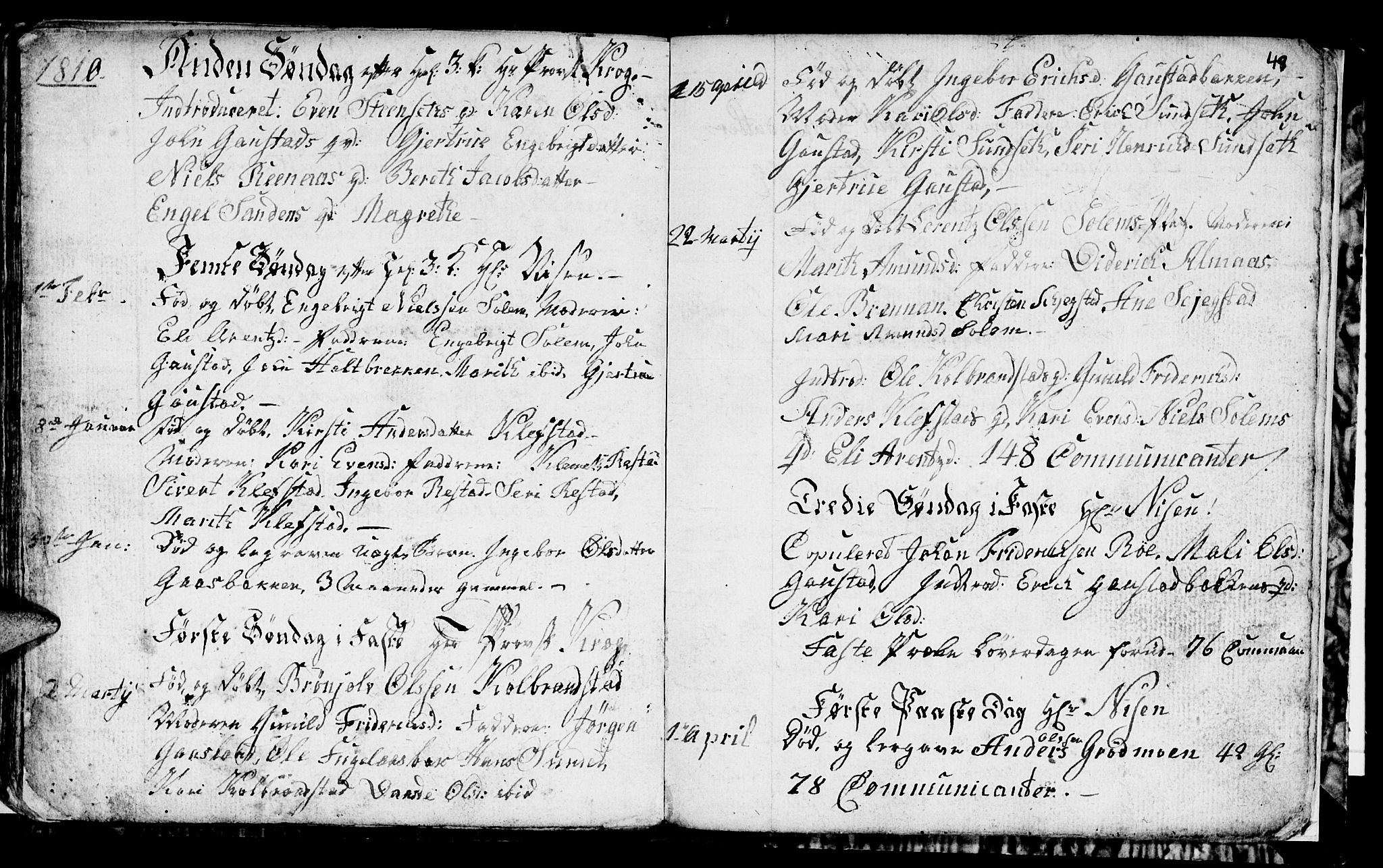 Ministerialprotokoller, klokkerbøker og fødselsregistre - Sør-Trøndelag, AV/SAT-A-1456/694/L1129: Parish register (copy) no. 694C01, 1793-1815, p. 49