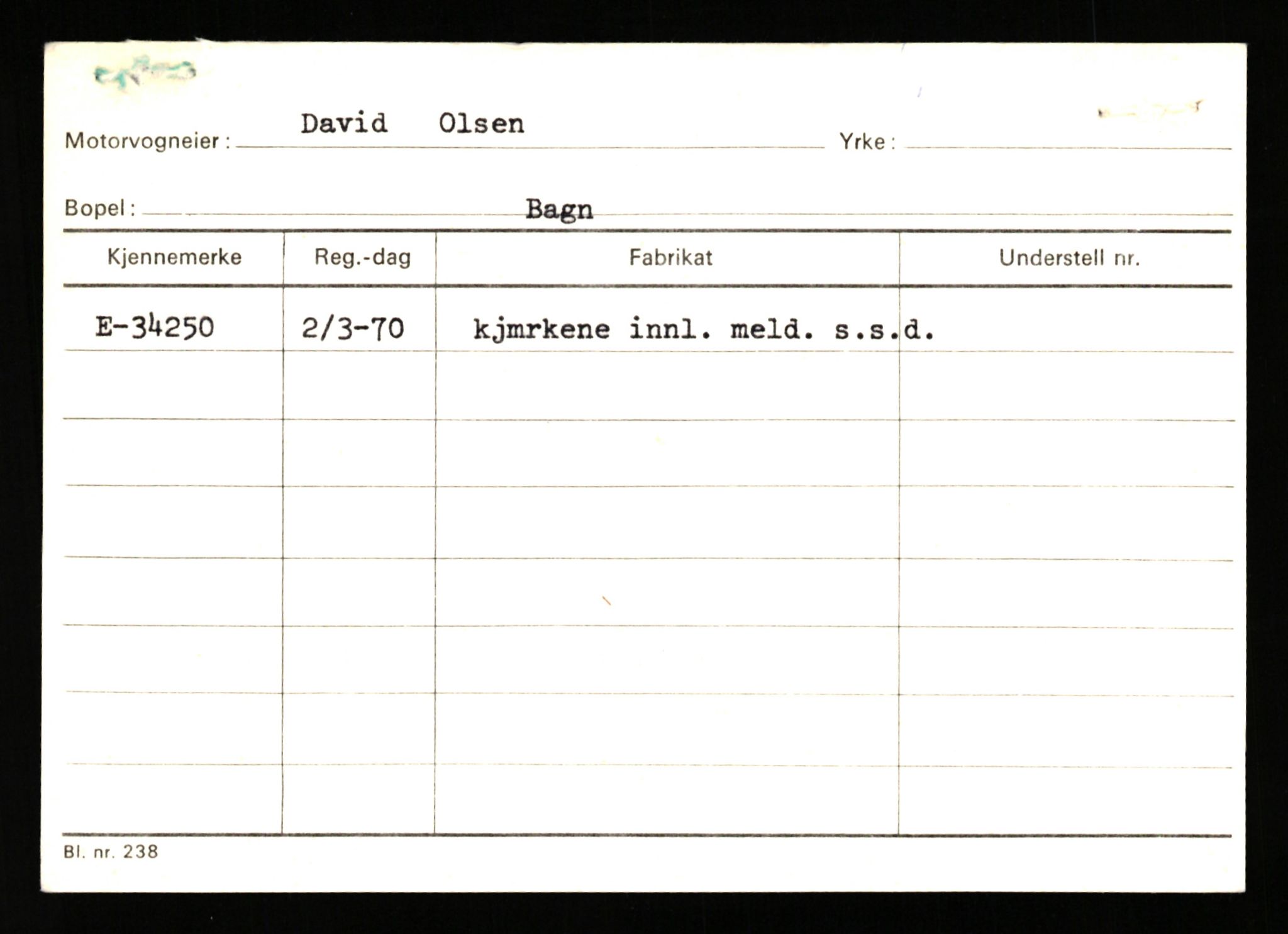 Stavanger trafikkstasjon, AV/SAST-A-101942/0/G/L0006: Registreringsnummer: 34250 - 49007, 1930-1971, p. 3