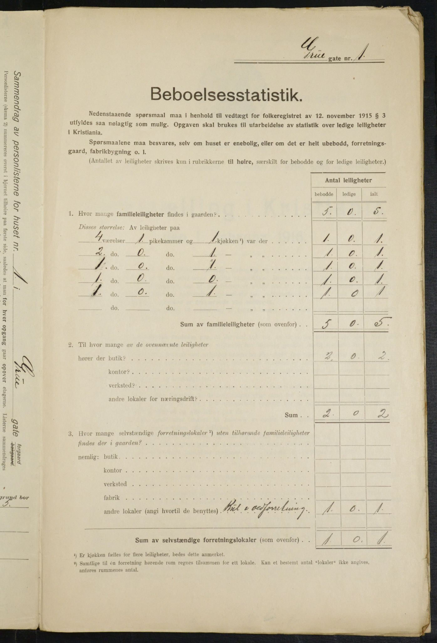 OBA, Municipal Census 1916 for Kristiania, 1916, p. 30761