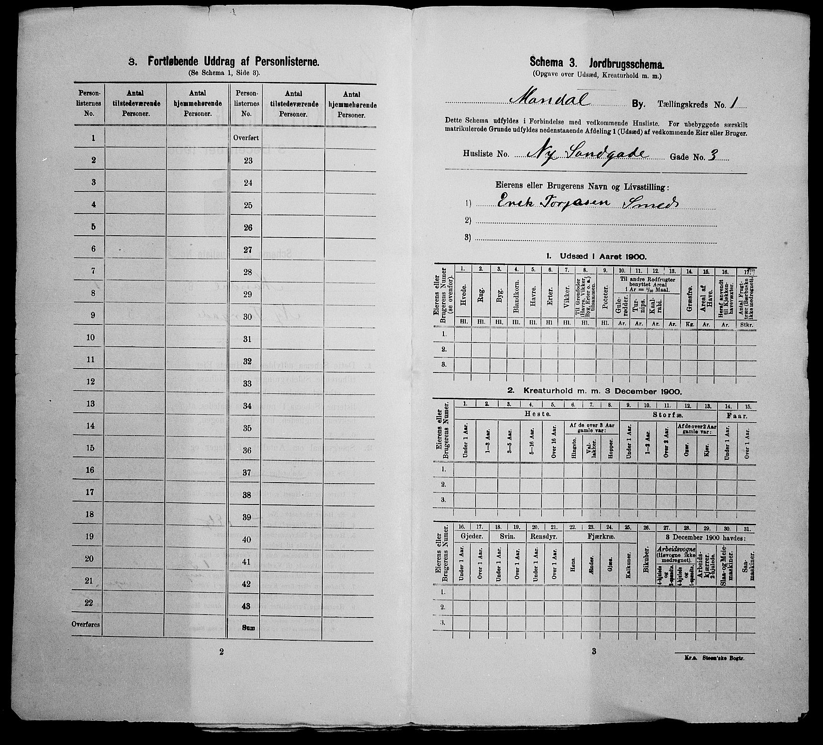 SAK, 1900 census for Mandal, 1900, p. 65