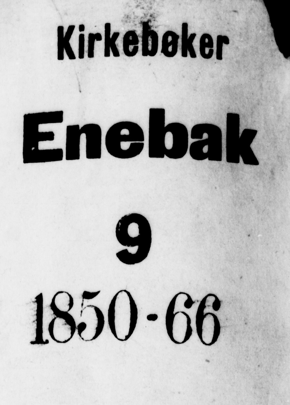 Enebakk prestekontor Kirkebøker, SAO/A-10171c/G/Ga/L0004: Parish register (copy) no. I 4, 1850-1866