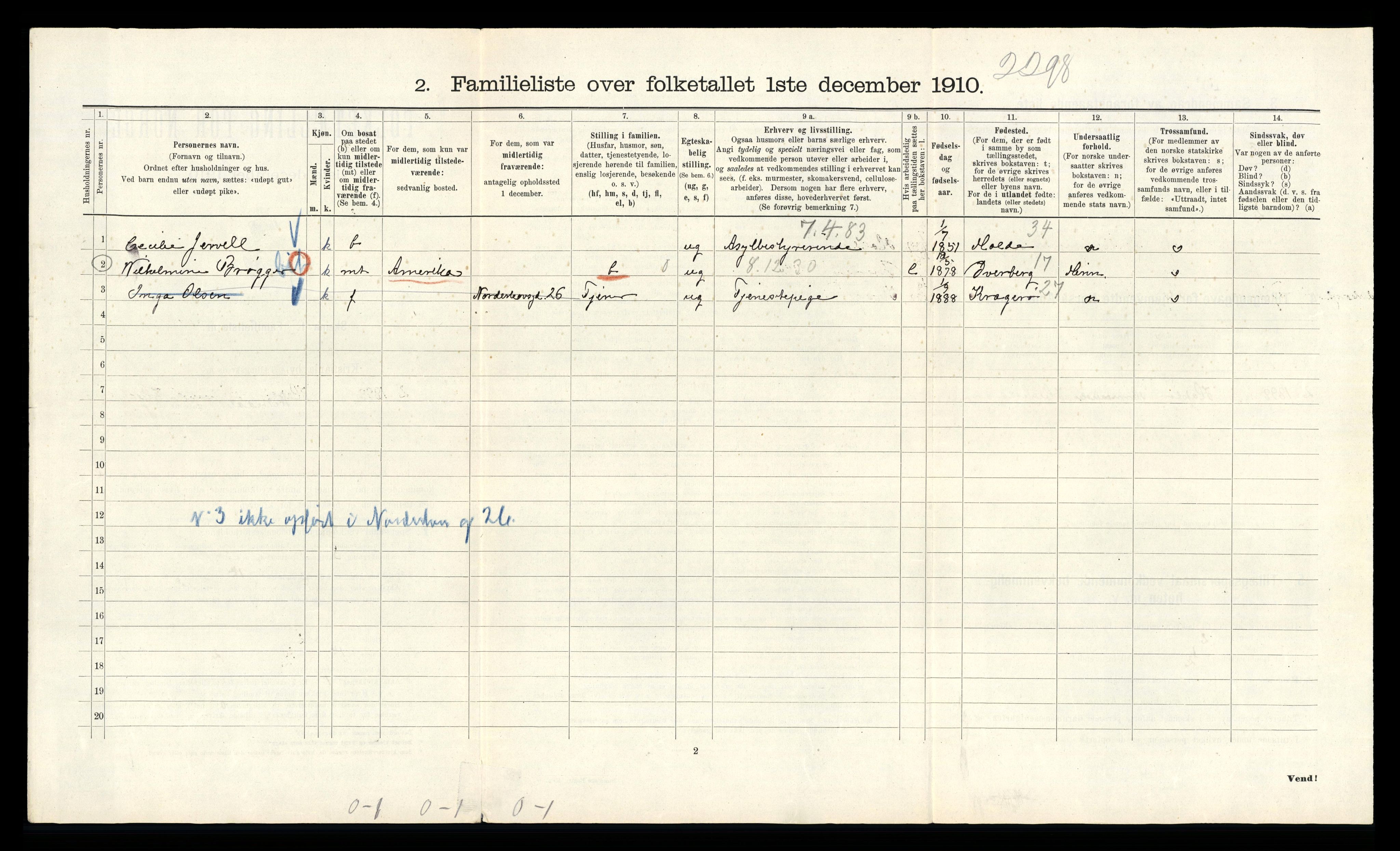 RA, 1910 census for Kristiania, 1910, p. 69422