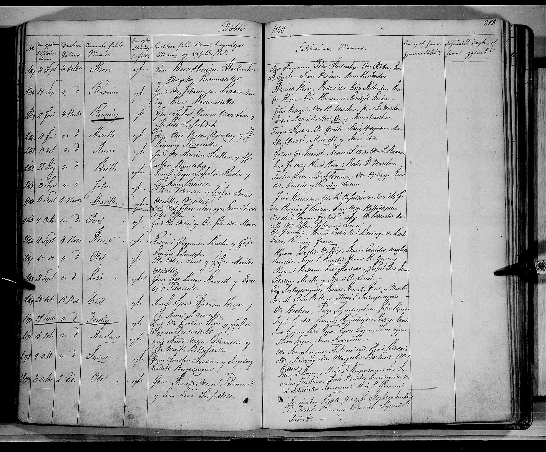 Lom prestekontor, SAH/PREST-070/K/L0006: Parish register (official) no. 6A, 1837-1863, p. 248