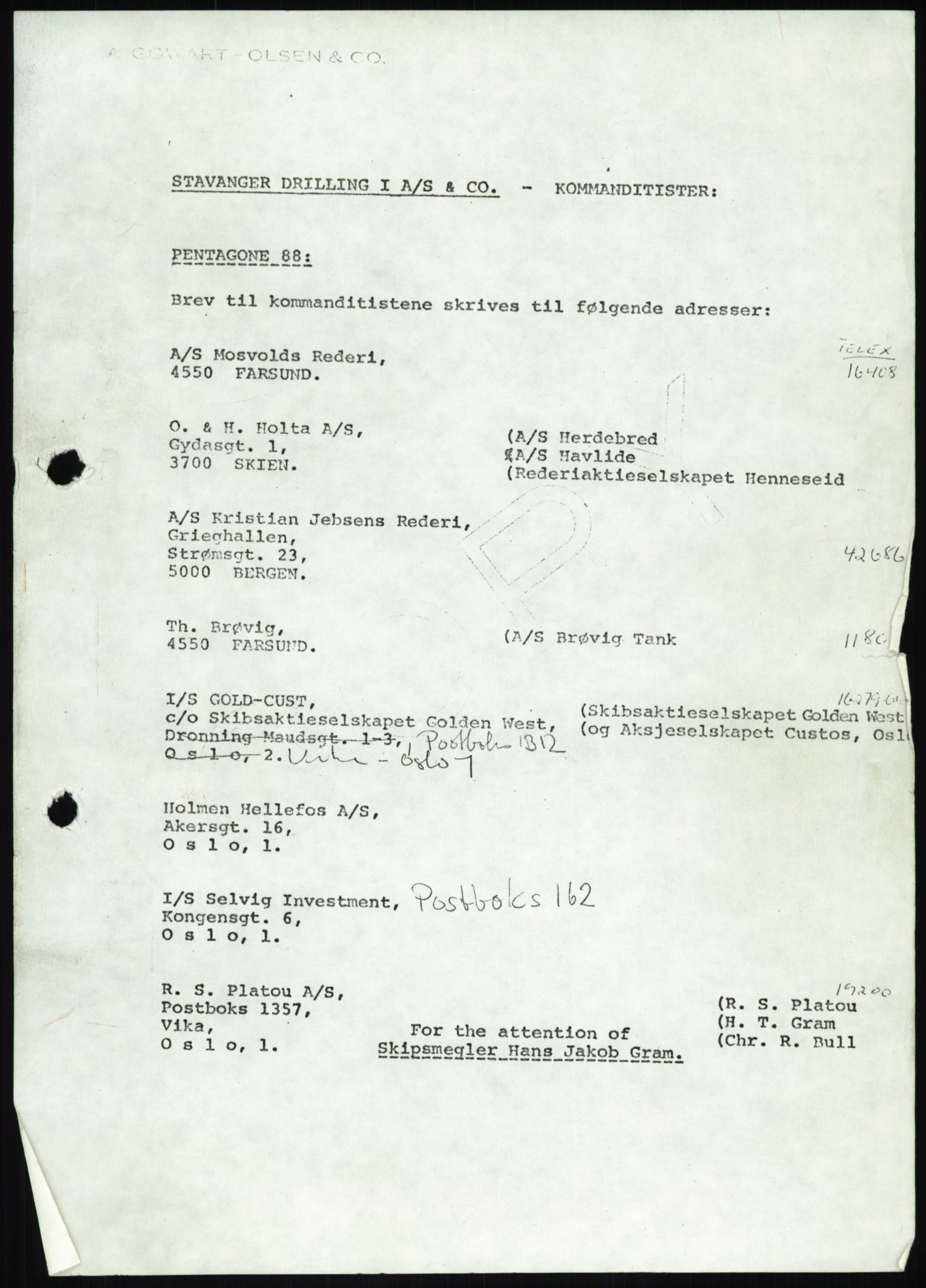 Pa 1503 - Stavanger Drilling AS, AV/SAST-A-101906/D/L0006: Korrespondanse og saksdokumenter, 1974-1984, p. 502