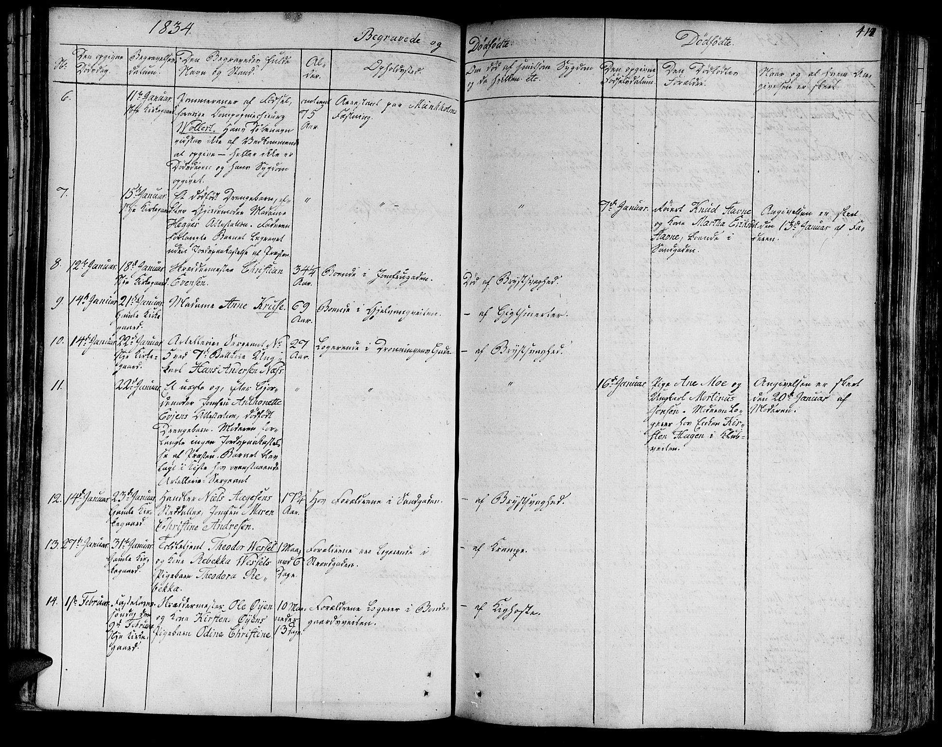 Ministerialprotokoller, klokkerbøker og fødselsregistre - Sør-Trøndelag, SAT/A-1456/602/L0109: Parish register (official) no. 602A07, 1821-1840, p. 414