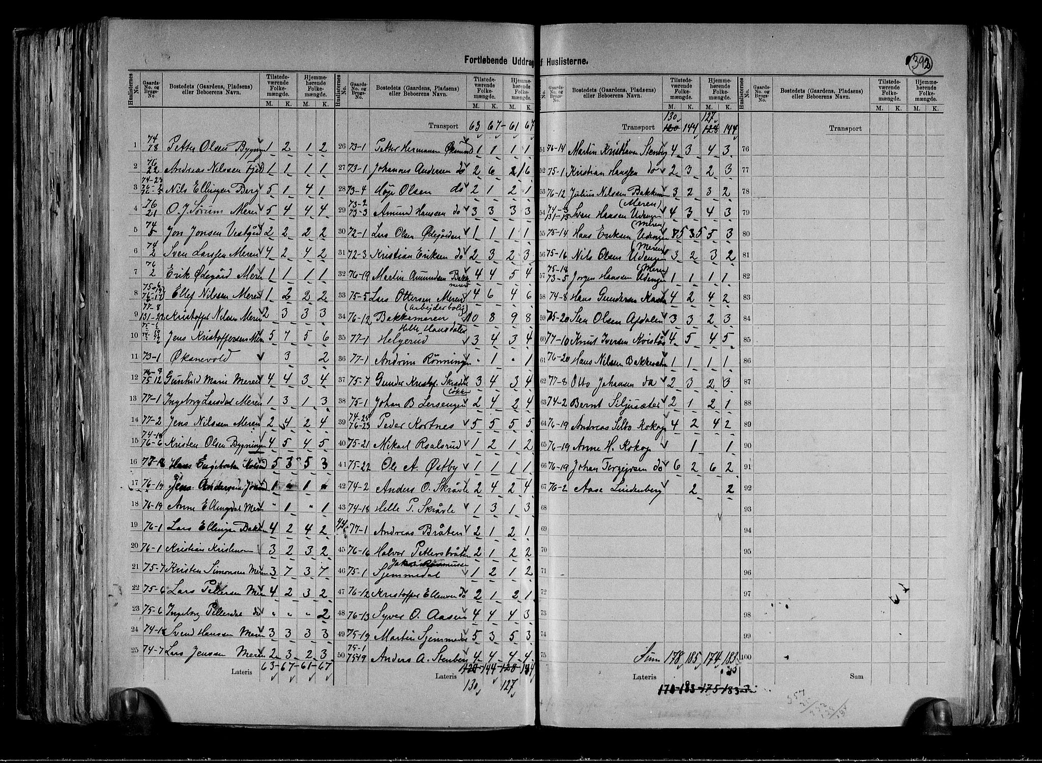 RA, 1891 census for 0626 Lier, 1891, p. 17