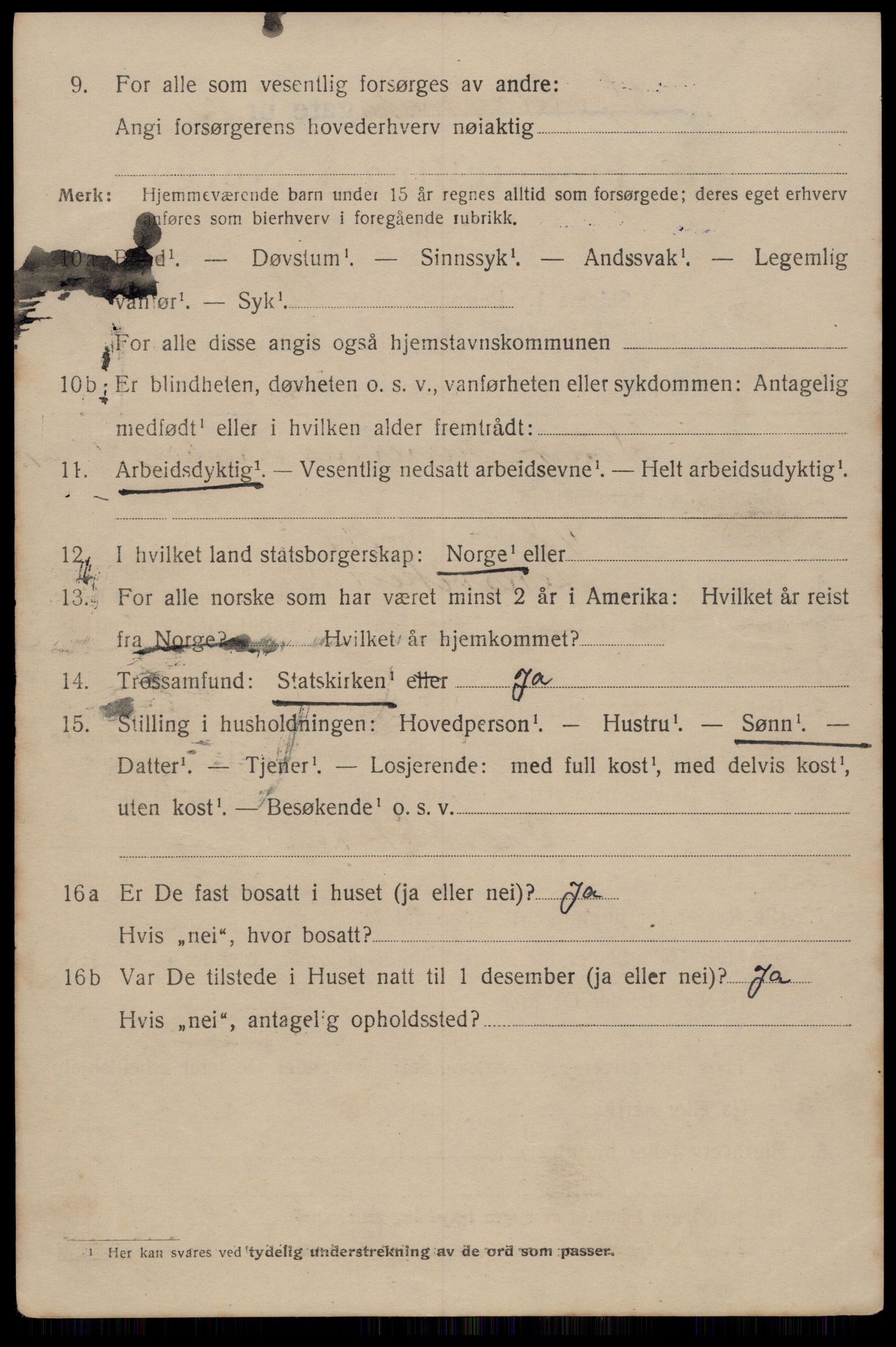 SAT, 1920 census for Trondheim, 1920, p. 69747