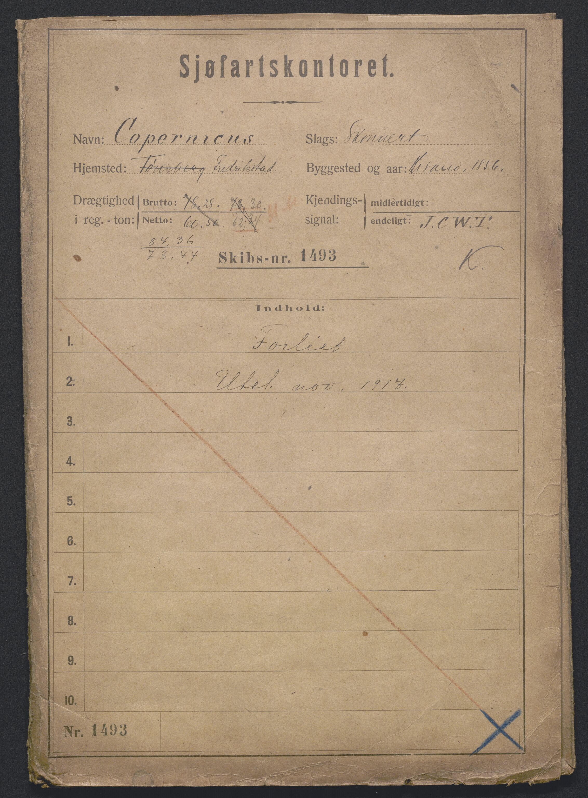 Sjøfartsdirektoratet med forløpere, skipsmapper slettede skip, AV/RA-S-4998/F/Fa/L0215: --, 1856-1924, p. 462