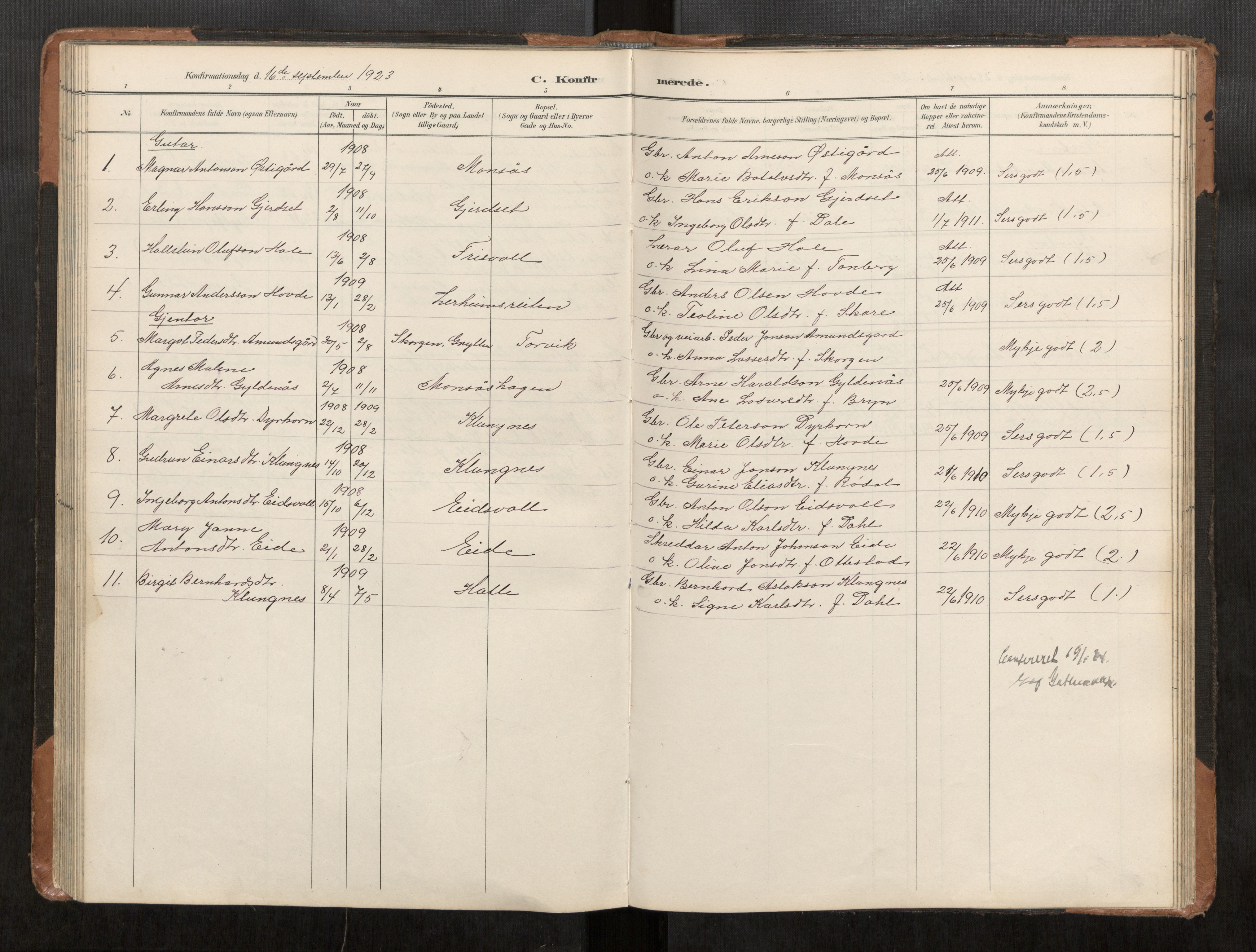 Ministerialprotokoller, klokkerbøker og fødselsregistre - Møre og Romsdal, AV/SAT-A-1454/542/L0561: Parish register (copy) no. 542C03, 1893-1931