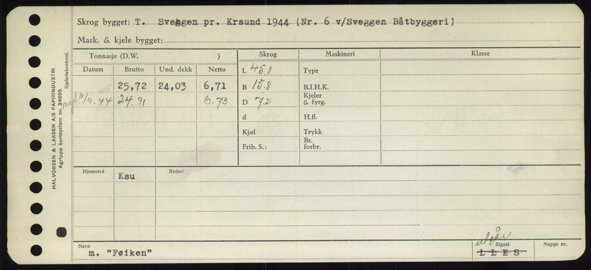 Sjøfartsdirektoratet med forløpere, Skipsmålingen, AV/RA-S-1627/H/Hd/L0011: Fartøy, Fla-Får, p. 641