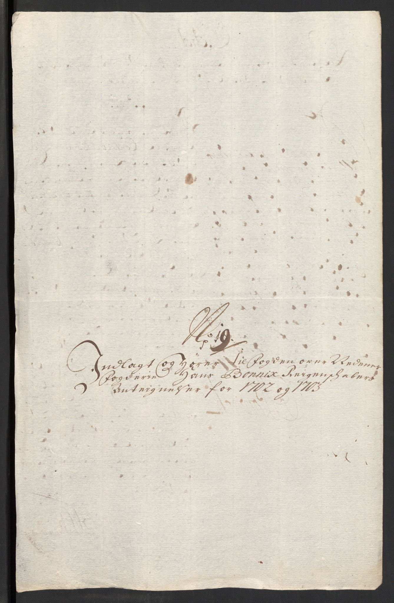 Rentekammeret inntil 1814, Reviderte regnskaper, Fogderegnskap, AV/RA-EA-4092/R39/L2316: Fogderegnskap Nedenes, 1702-1703, p. 402