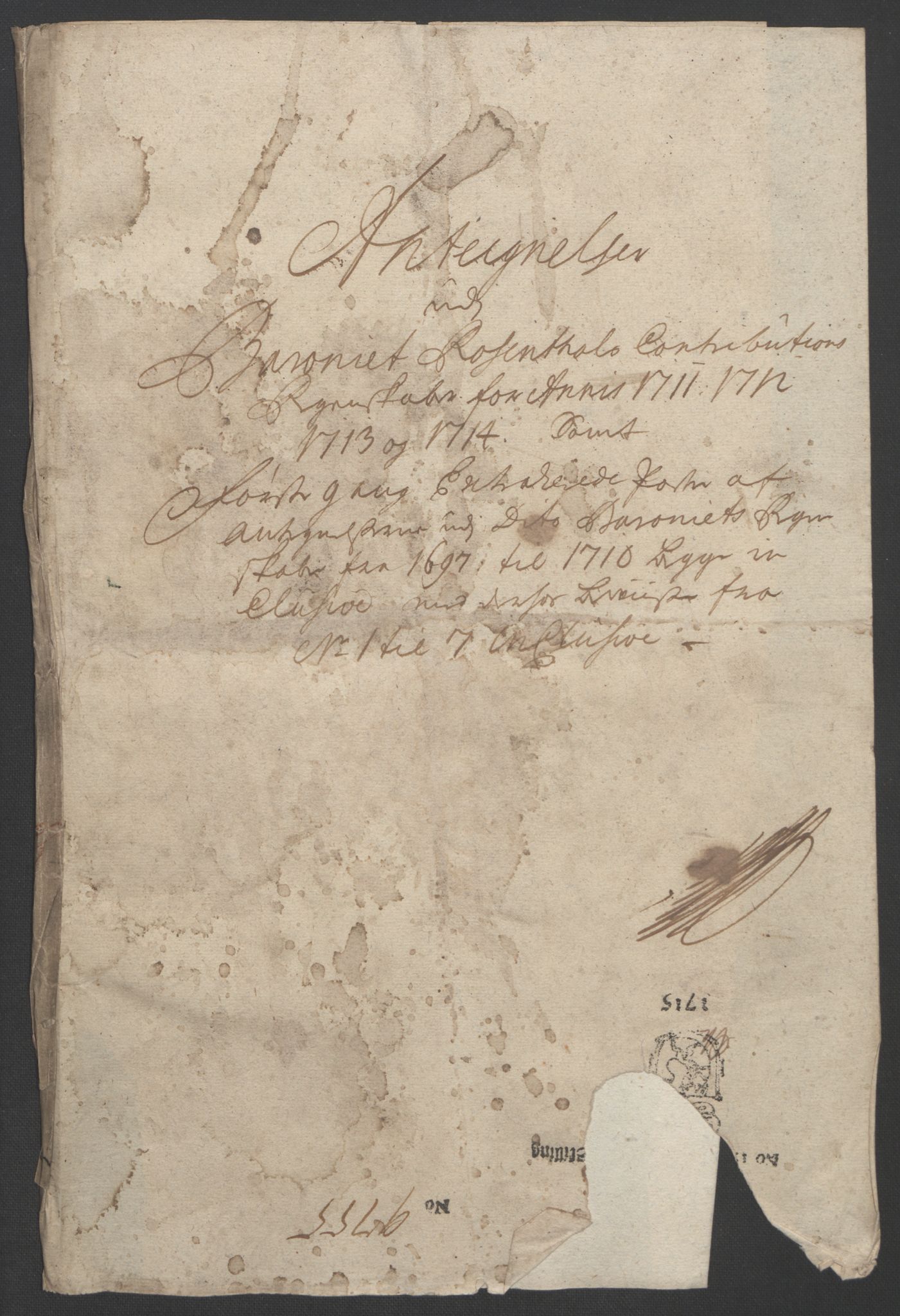 Rentekammeret inntil 1814, Reviderte regnskaper, Fogderegnskap, RA/EA-4092/R49/L3138: Fogderegnskap Rosendal Baroni, 1691-1714, p. 390
