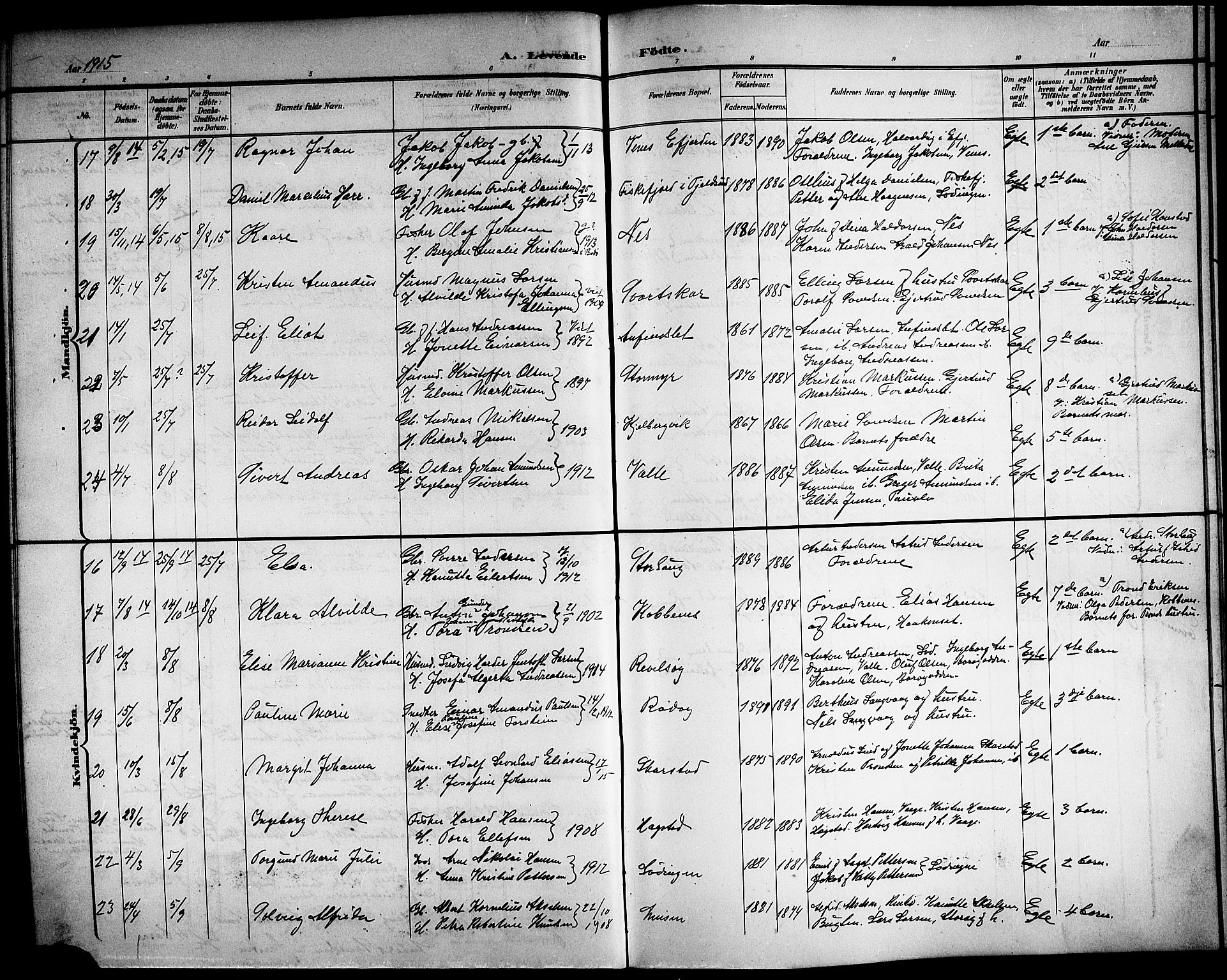 Ministerialprotokoller, klokkerbøker og fødselsregistre - Nordland, AV/SAT-A-1459/872/L1048: Parish register (copy) no. 872C04, 1898-1919