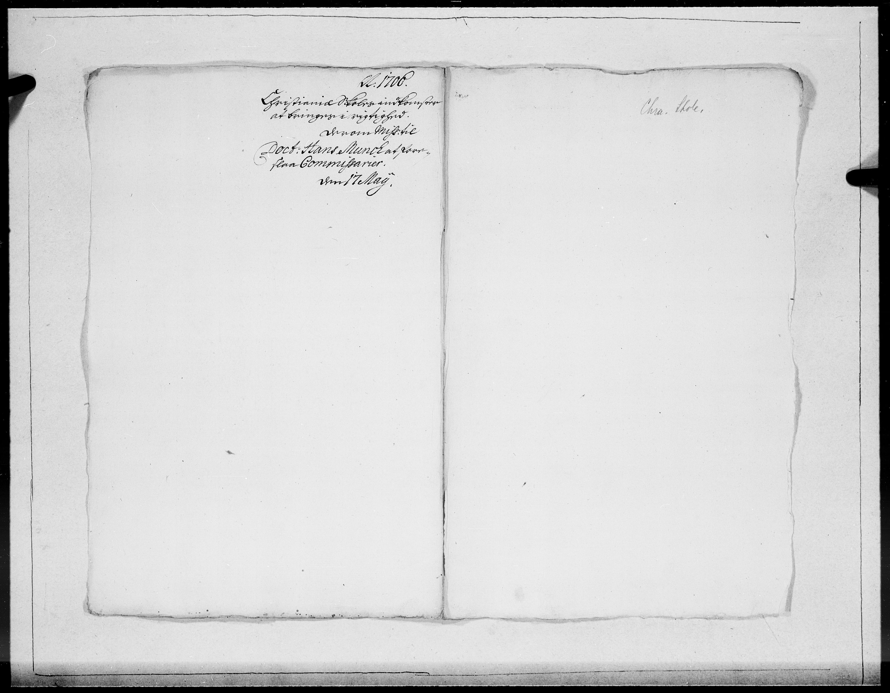 Danske Kanselli 1572-1799, AV/RA-EA-3023/F/Fc/Fcc/Fcca/L0060: Norske innlegg 1572-1799, Mgl. nov.-des., 1706, p. 243