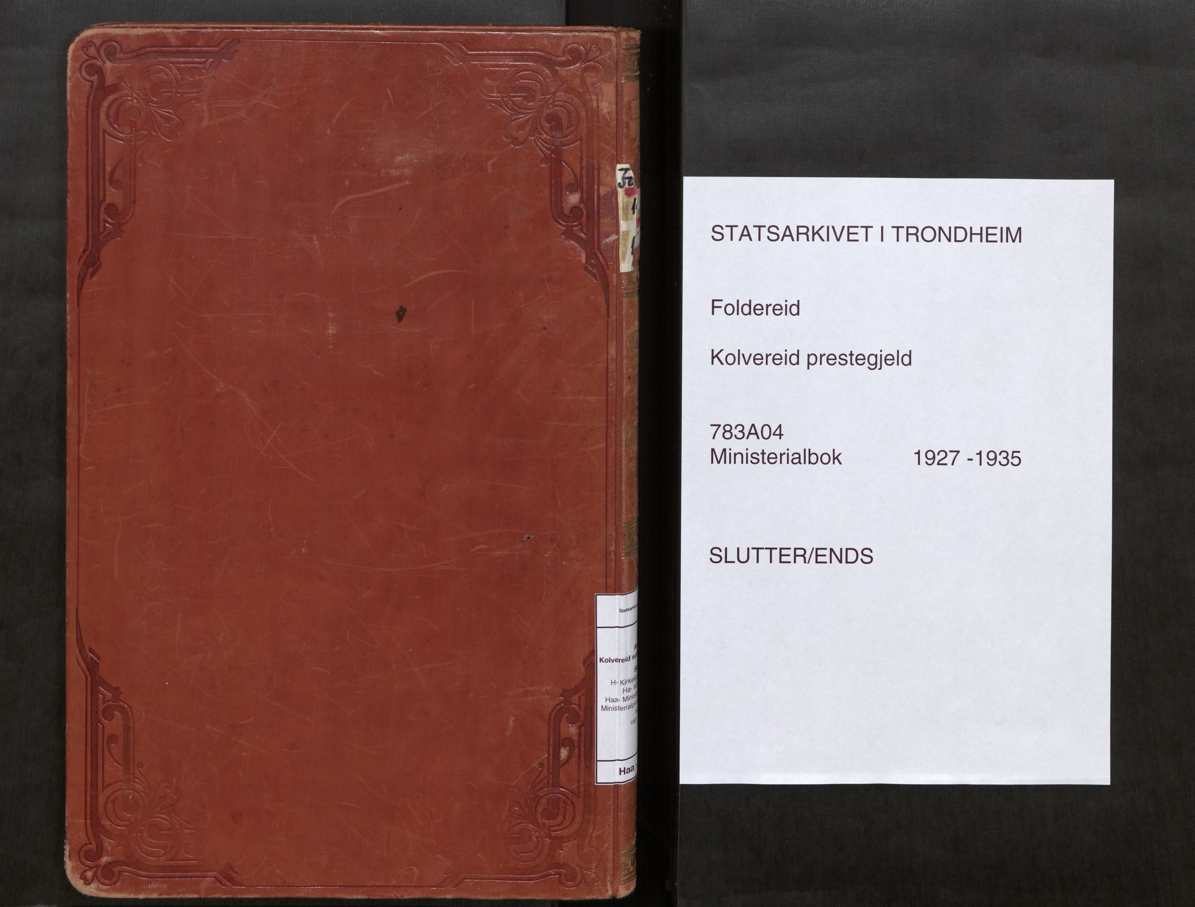 Kolvereid sokneprestkontor, SAT/A-1171/H/Ha/Haa/L0003: Parish register (official) no. 3, 1927-1935