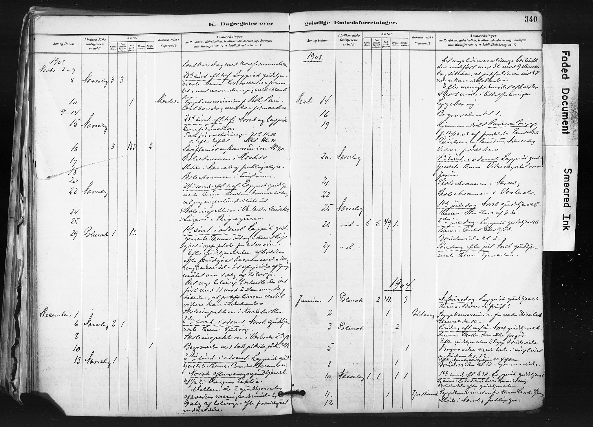 Nesseby sokneprestkontor, SATØ/S-1330/H/Ha/L0006kirke: Parish register (official) no. 6, 1885-1985, p. 340