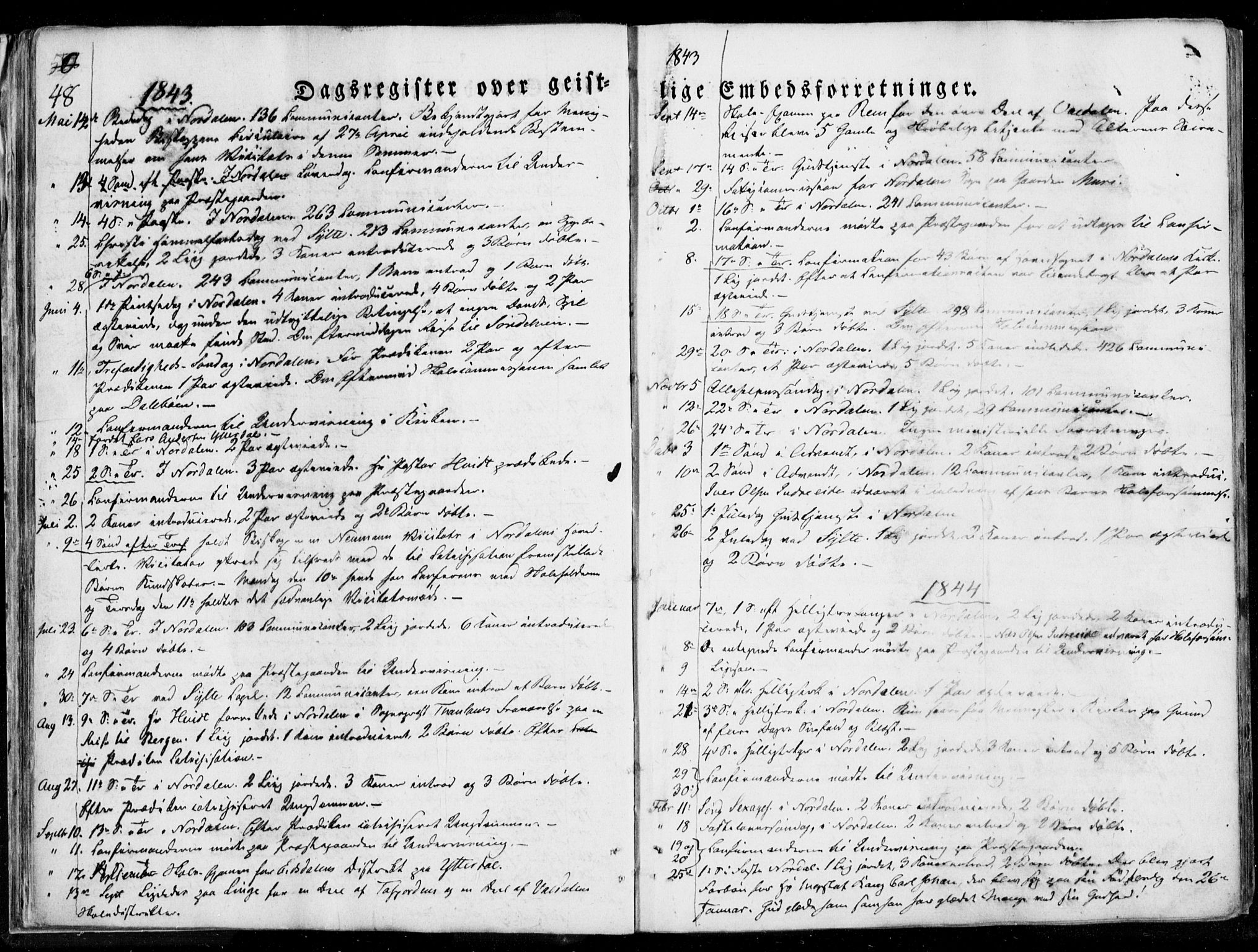 Ministerialprotokoller, klokkerbøker og fødselsregistre - Møre og Romsdal, SAT/A-1454/519/L0247: Parish register (official) no. 519A06, 1827-1846, p. 48