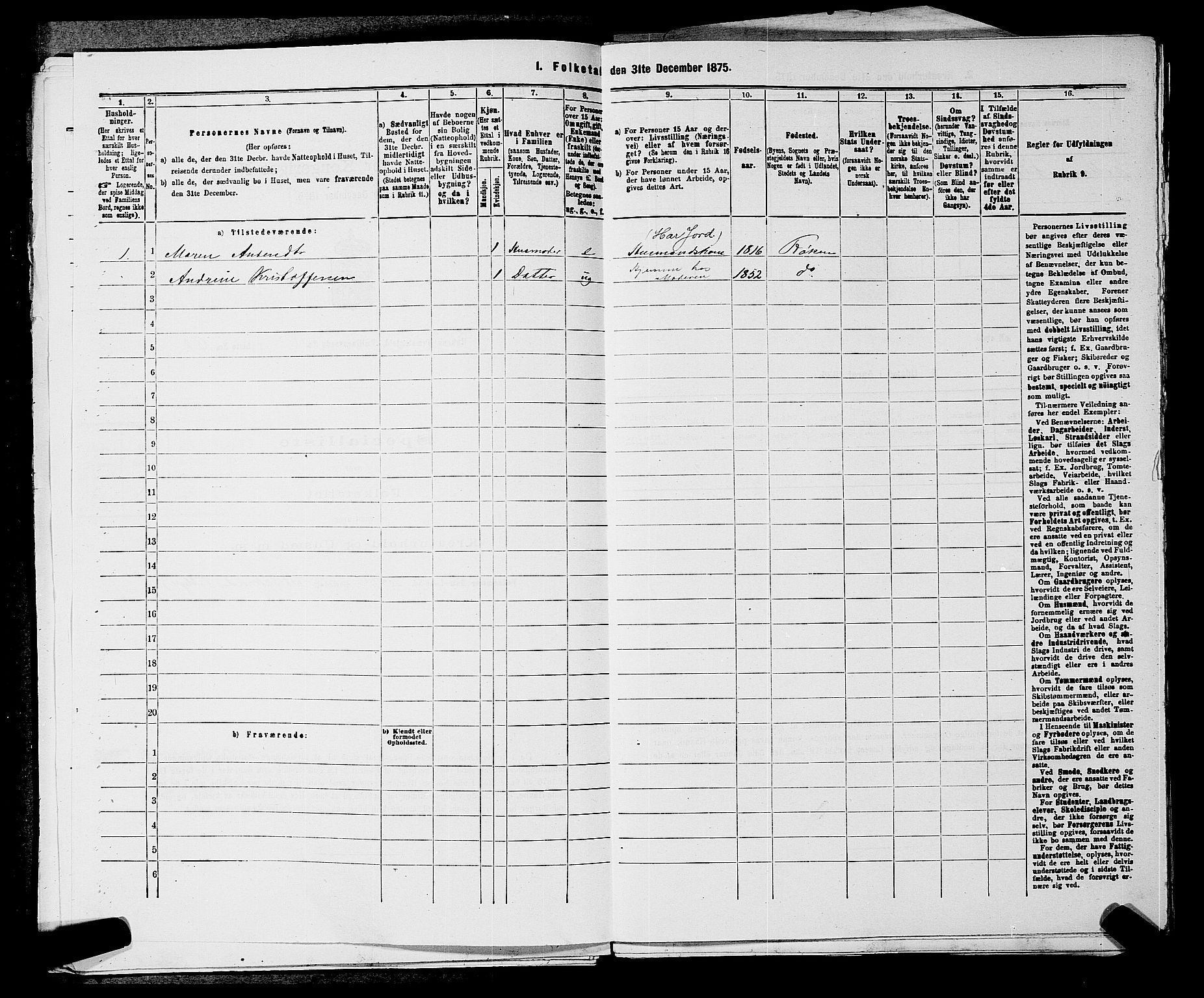 SAKO, 1875 census for 0627P Røyken, 1875, p. 80