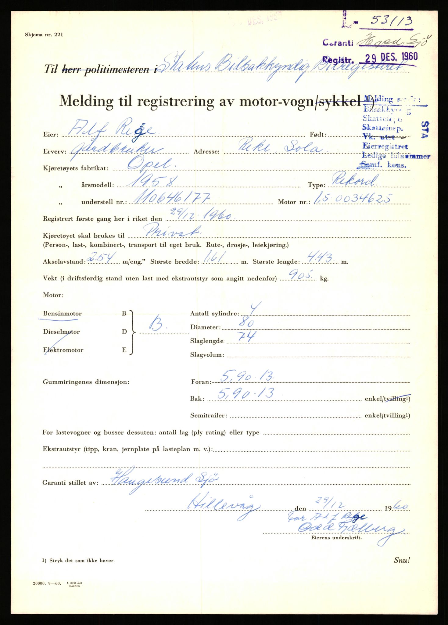 Stavanger trafikkstasjon, AV/SAST-A-101942/0/F/L0053: L-52900 - L-54199, 1930-1971, p. 625