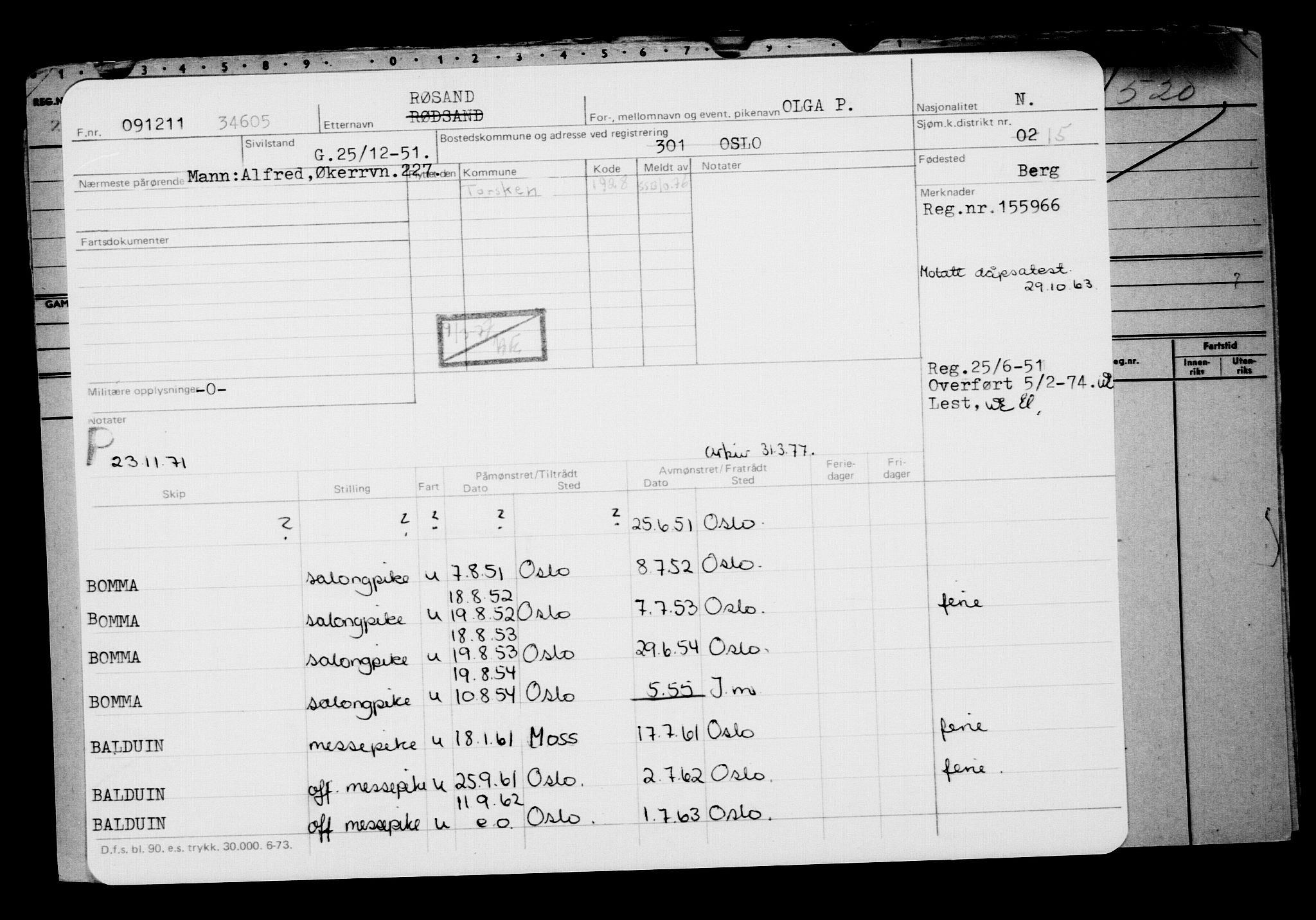 Direktoratet for sjømenn, AV/RA-S-3545/G/Gb/L0101: Hovedkort, 1911, p. 602