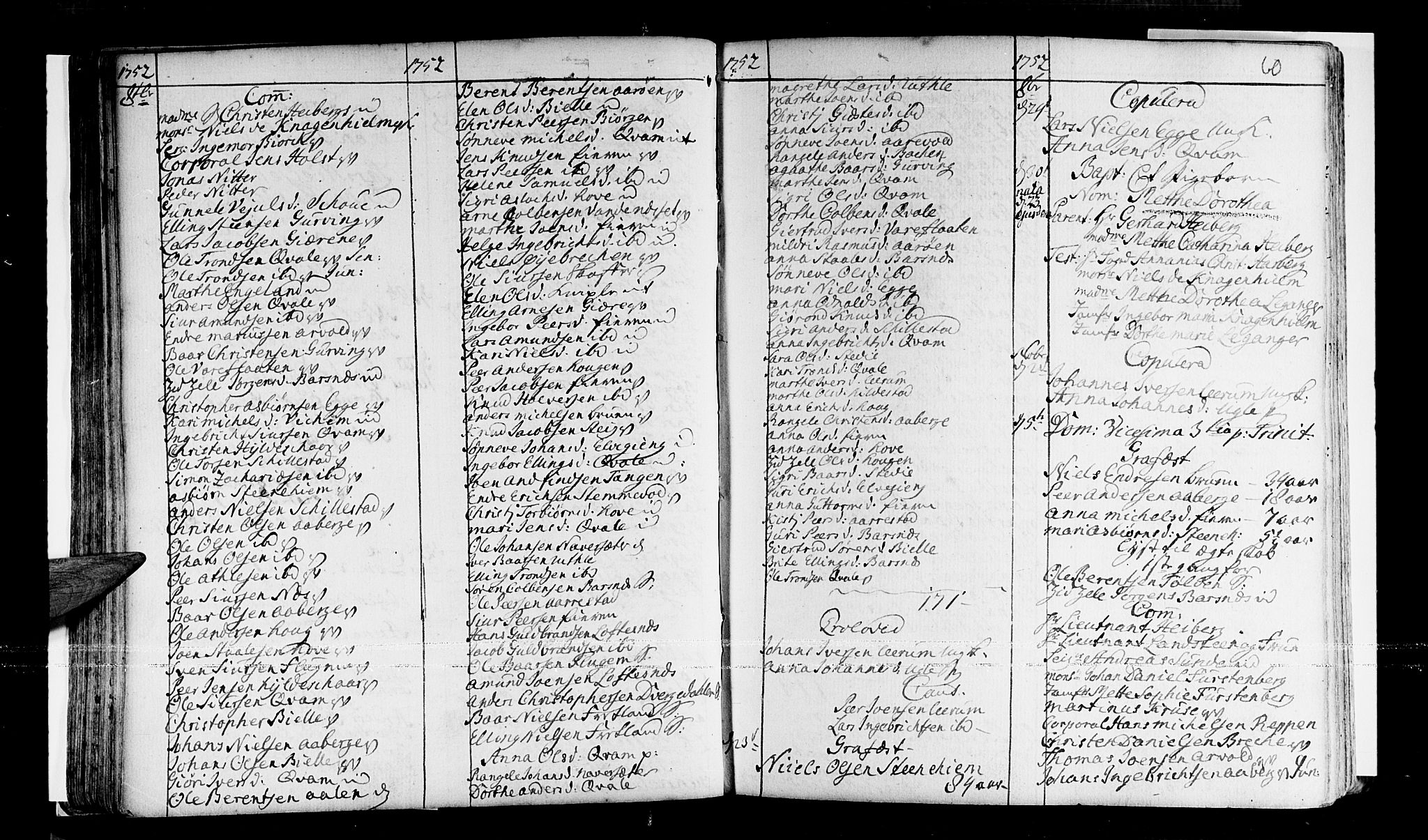 Sogndal sokneprestembete, AV/SAB-A-81301/H/Haa/Haaa/L0003: Parish register (official) no. A 3, 1747-1768, p. 60