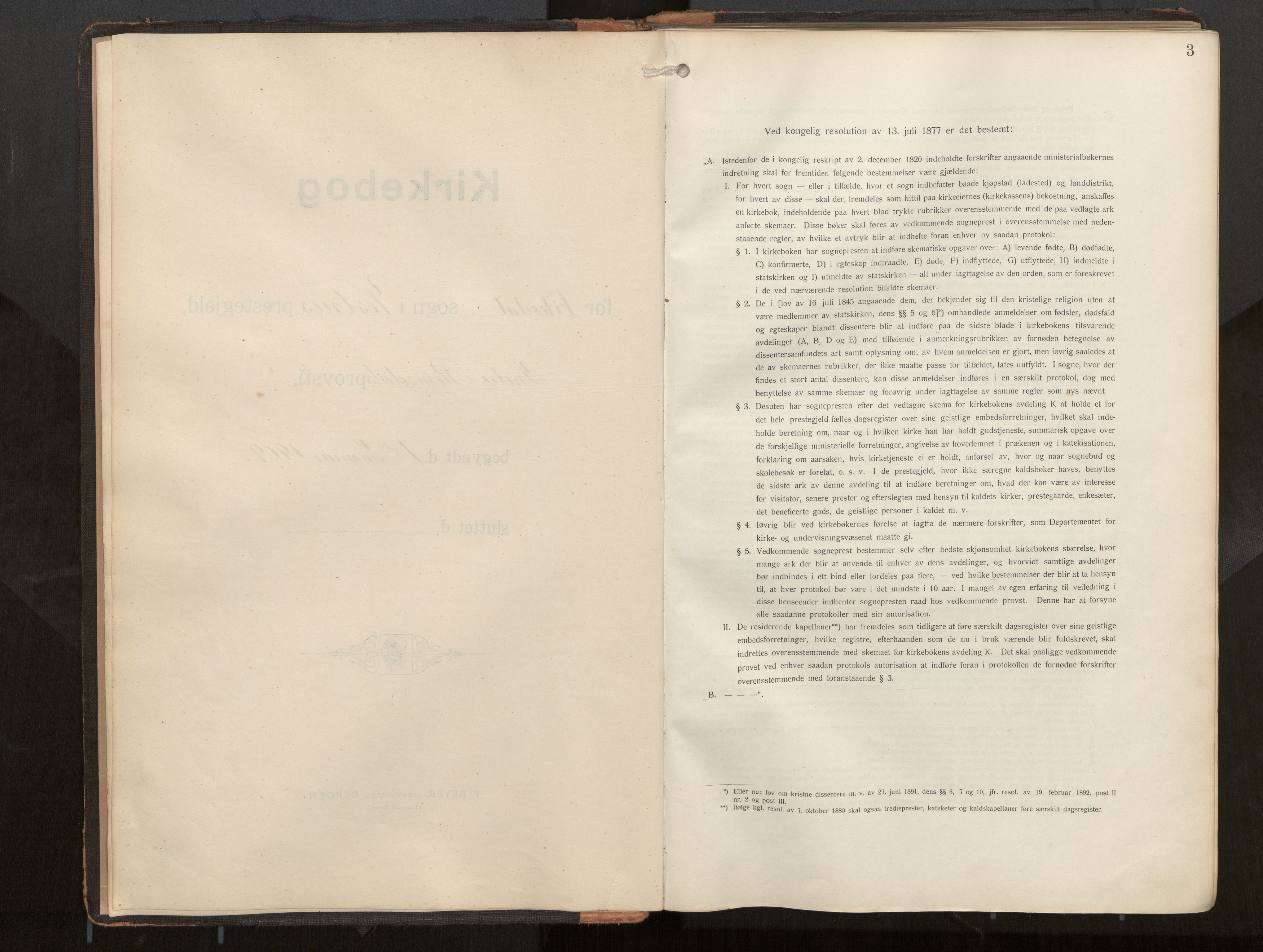 Ministerialprotokoller, klokkerbøker og fødselsregistre - Møre og Romsdal, AV/SAT-A-1454/540/L0540b: Parish register (official) no. 540A03, 1909-1932, p. 3