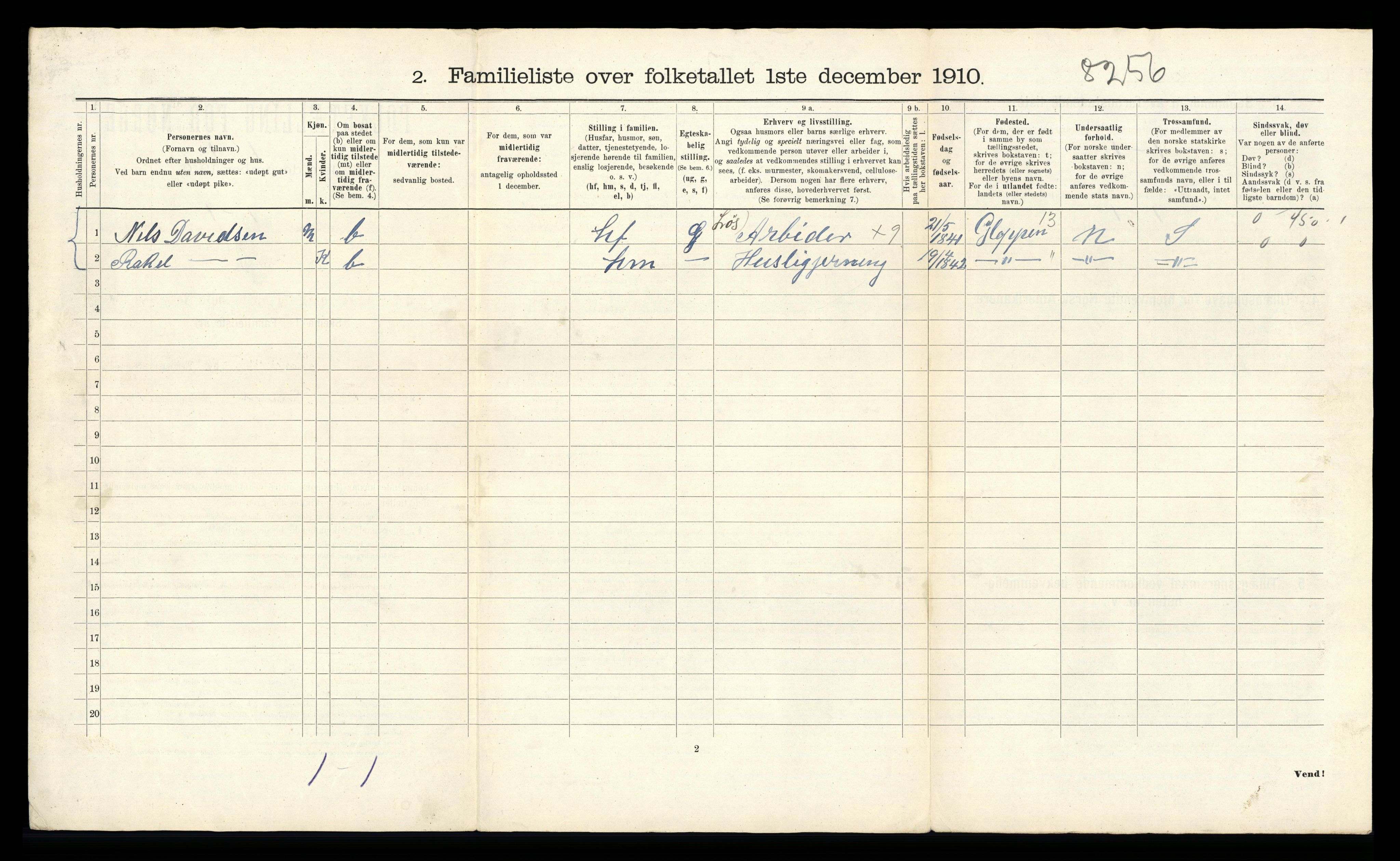 RA, 1910 census for Bergen, 1910, p. 9848