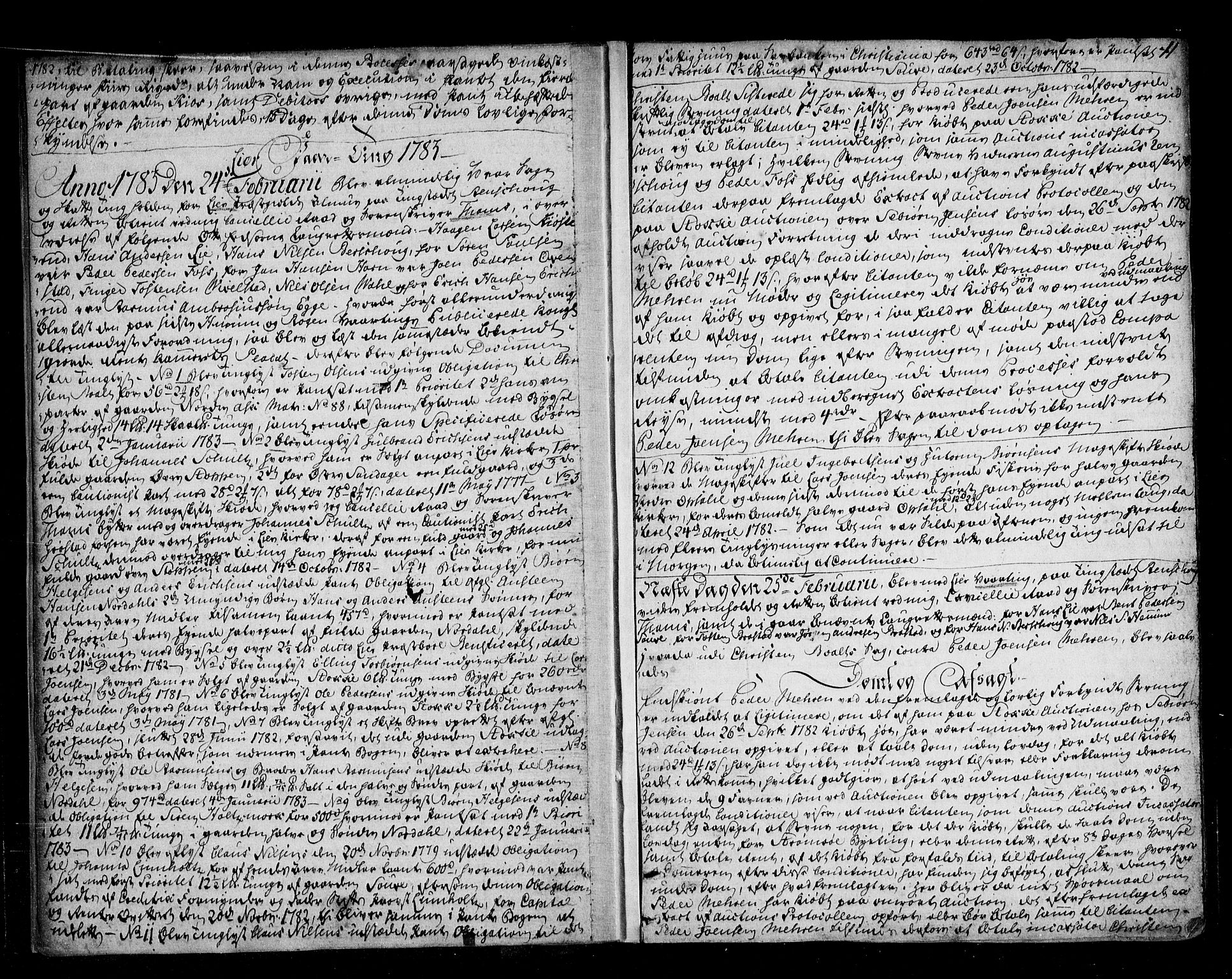 Lier, Røyken og Hurum sorenskriveri, AV/SAKO-A-89/F/Fa/L0058: Tingbok, 1782-1788, p. 11