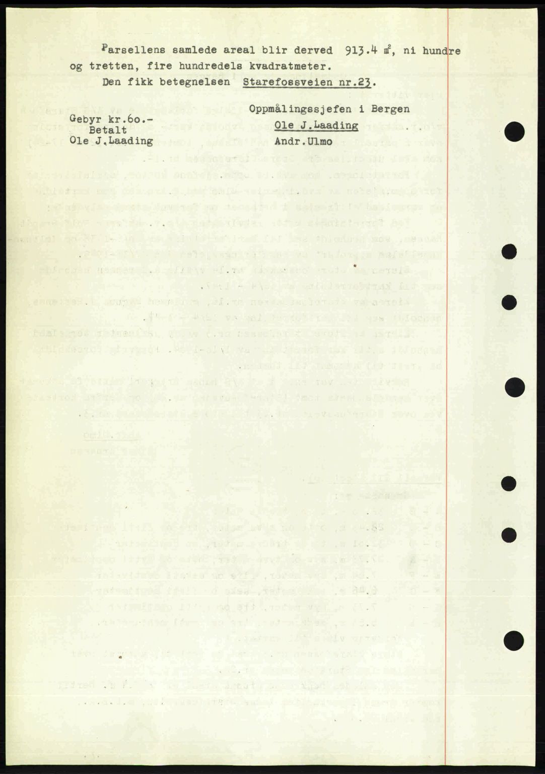 Byfogd og Byskriver i Bergen, AV/SAB-A-3401/03/03Bc/L0034: Mortgage book no. A27-28, 1950-1950, Diary no: : 8732/1950