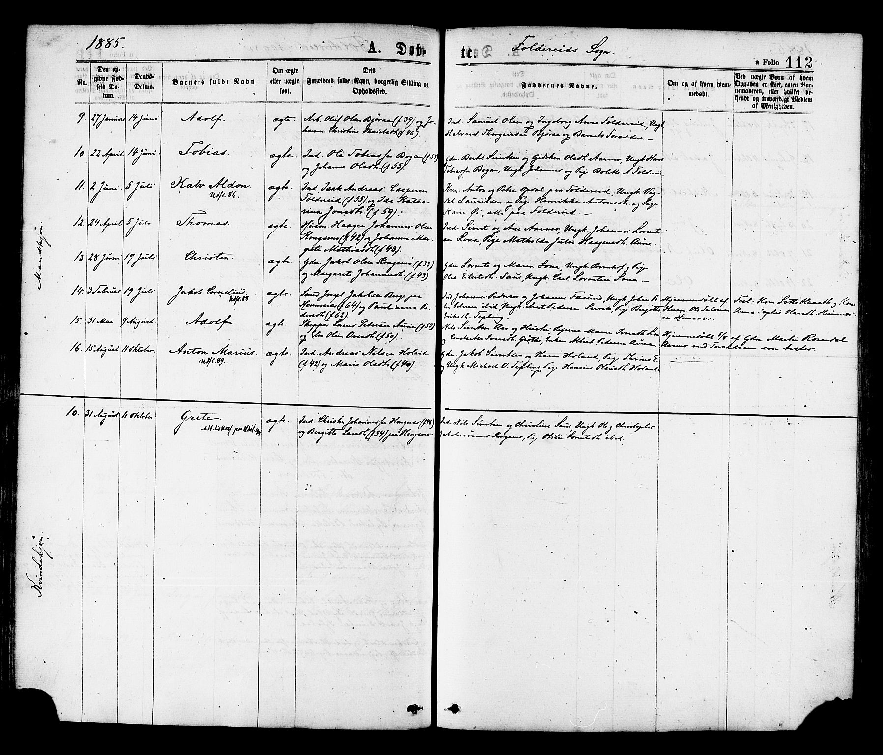 Ministerialprotokoller, klokkerbøker og fødselsregistre - Nord-Trøndelag, AV/SAT-A-1458/780/L0642: Parish register (official) no. 780A07 /2, 1878-1885, p. 112